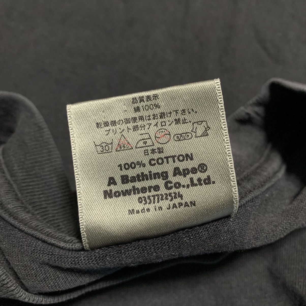 Bape Bape Medium KAWS By Bathing Ape Black Tee Vintage Size US M / EU 48-50 / 2 - 7 Thumbnail