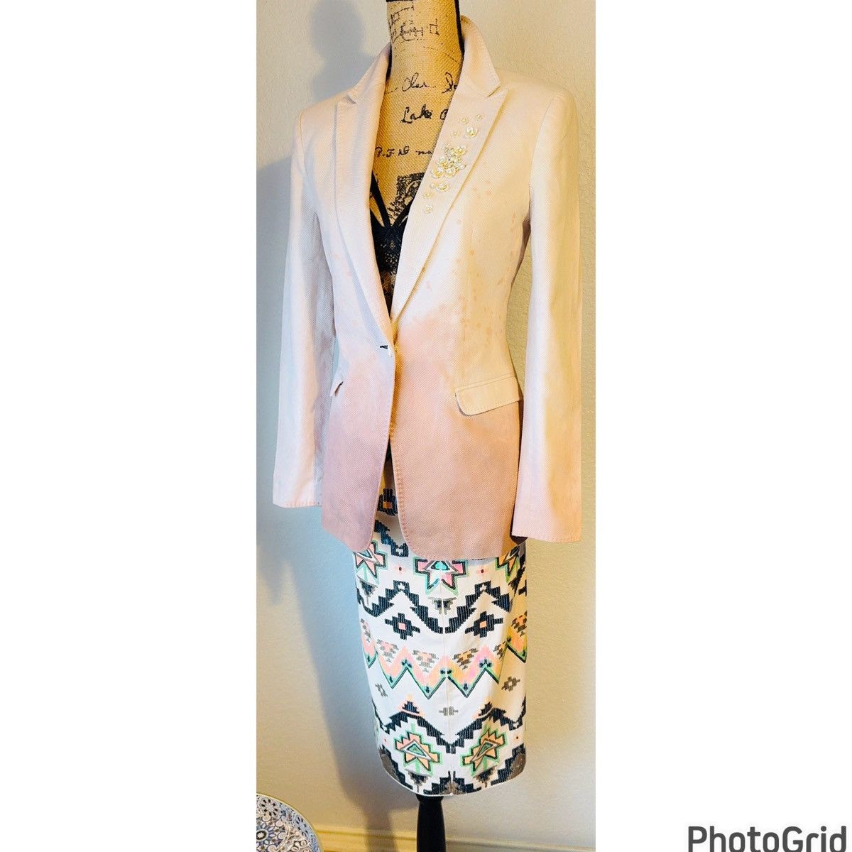 Rag & Bone Embellished Hand Painted Blazer Size M / US 6-8 / IT 42-44 - 3 Thumbnail