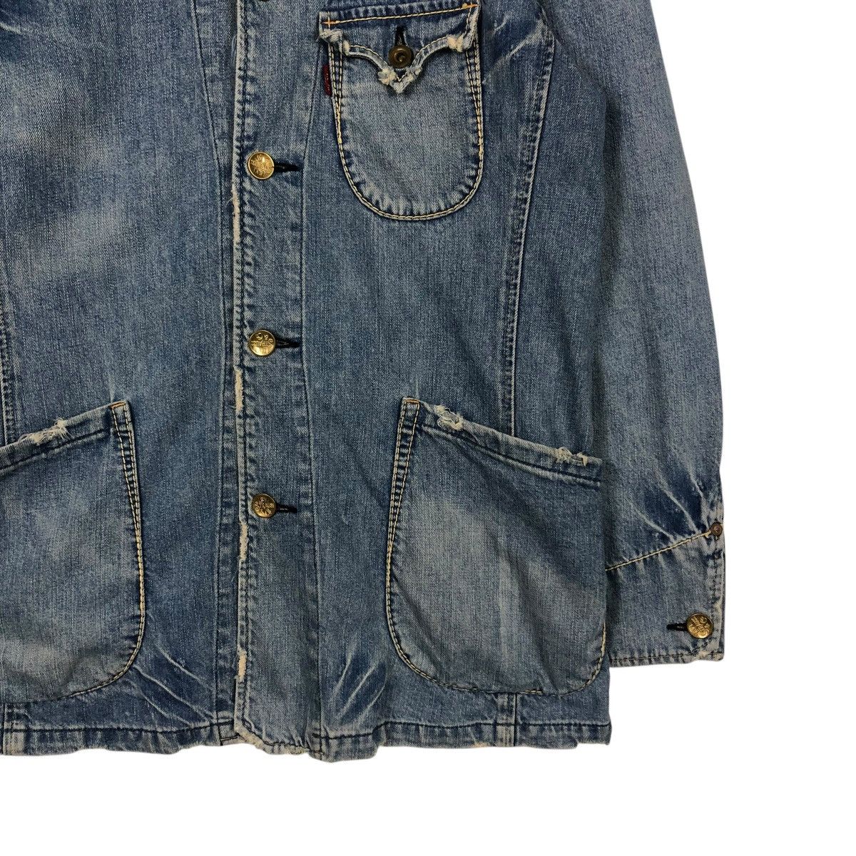 Levi's 🔥VINTAGE CHORE WORKER DENIM JACKET LEVI’S REDLOOP Size US L / EU 52-54 / 3 - 7 Thumbnail