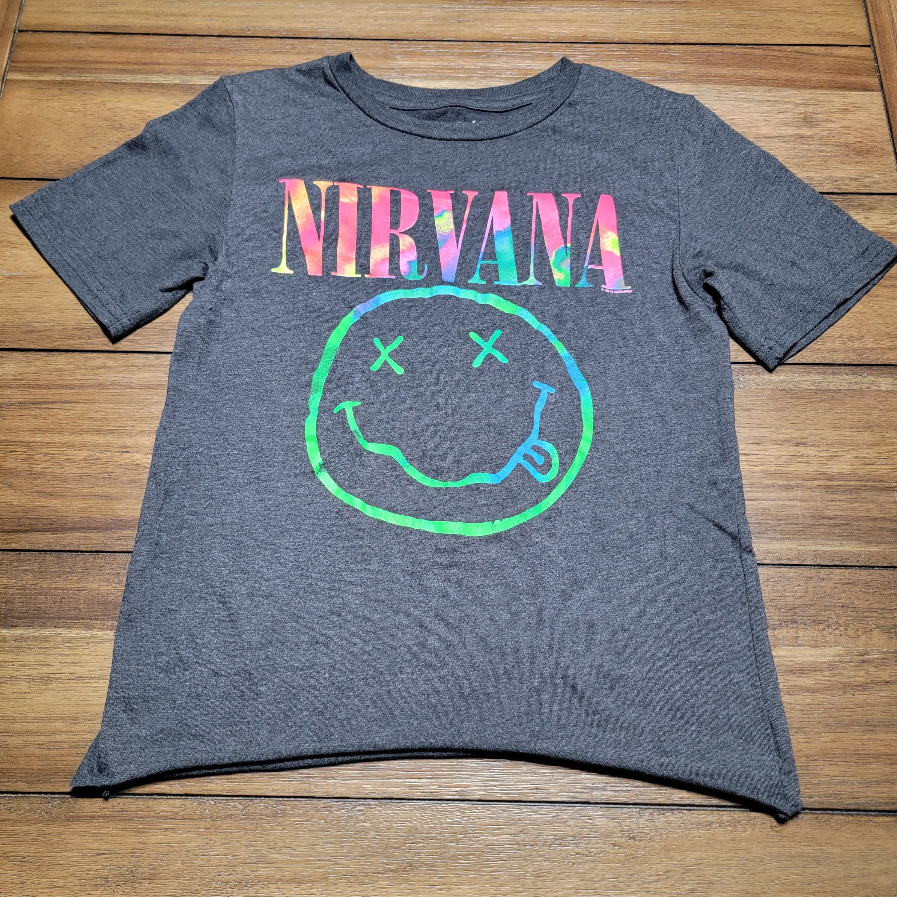 Nirvana Nirvana Graphic SS Tee Red & Green Swirl Smile - Size XS Size XS / US 0-2 / IT 36-38 - 1 Thumbnail