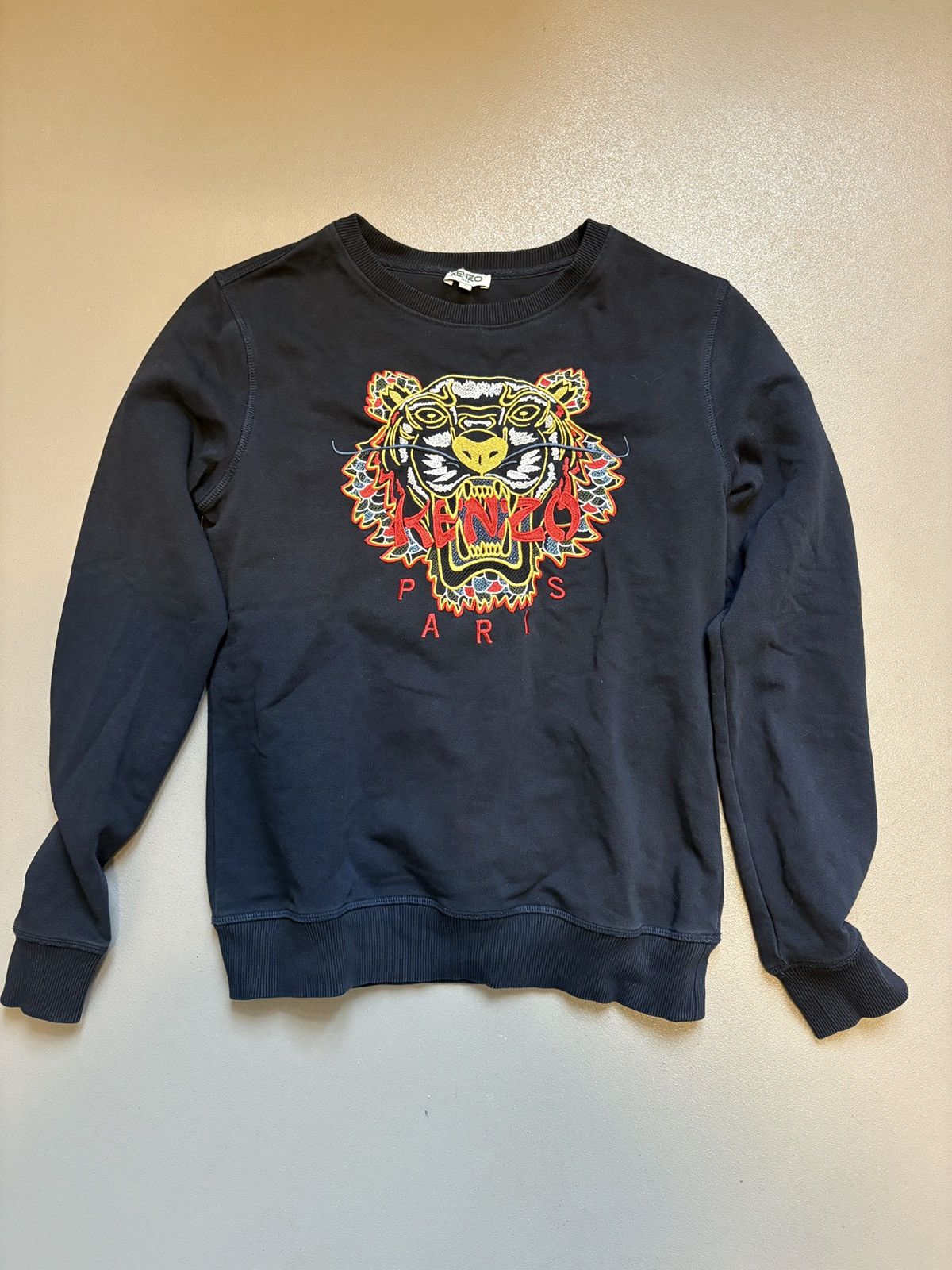 Kenzo Authentic Kenzo Paris Tiger Sweatshirt | Size L | Black Size L / US 10 / IT 46 - 1 Thumbnail