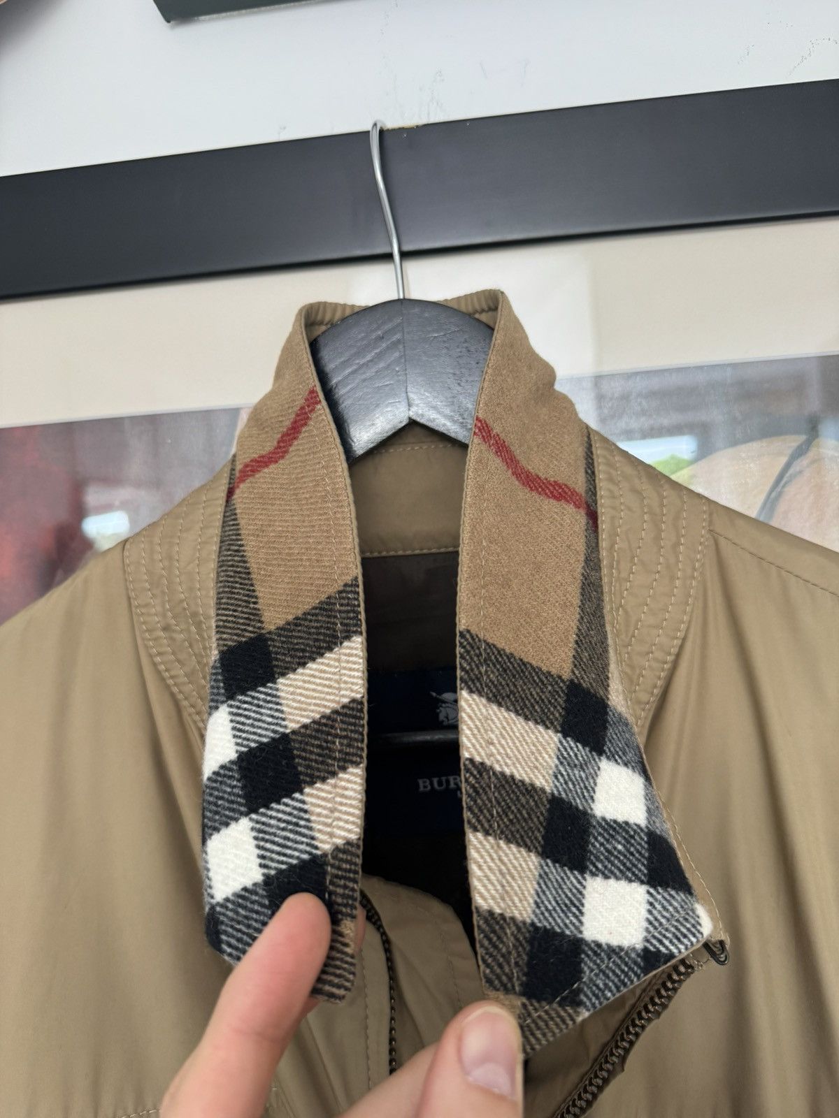 Burberry Vintage Burberry Beige Casual Jacket 90s Streetwear Designer Size US L / EU 52-54 / 3 - 3 Thumbnail