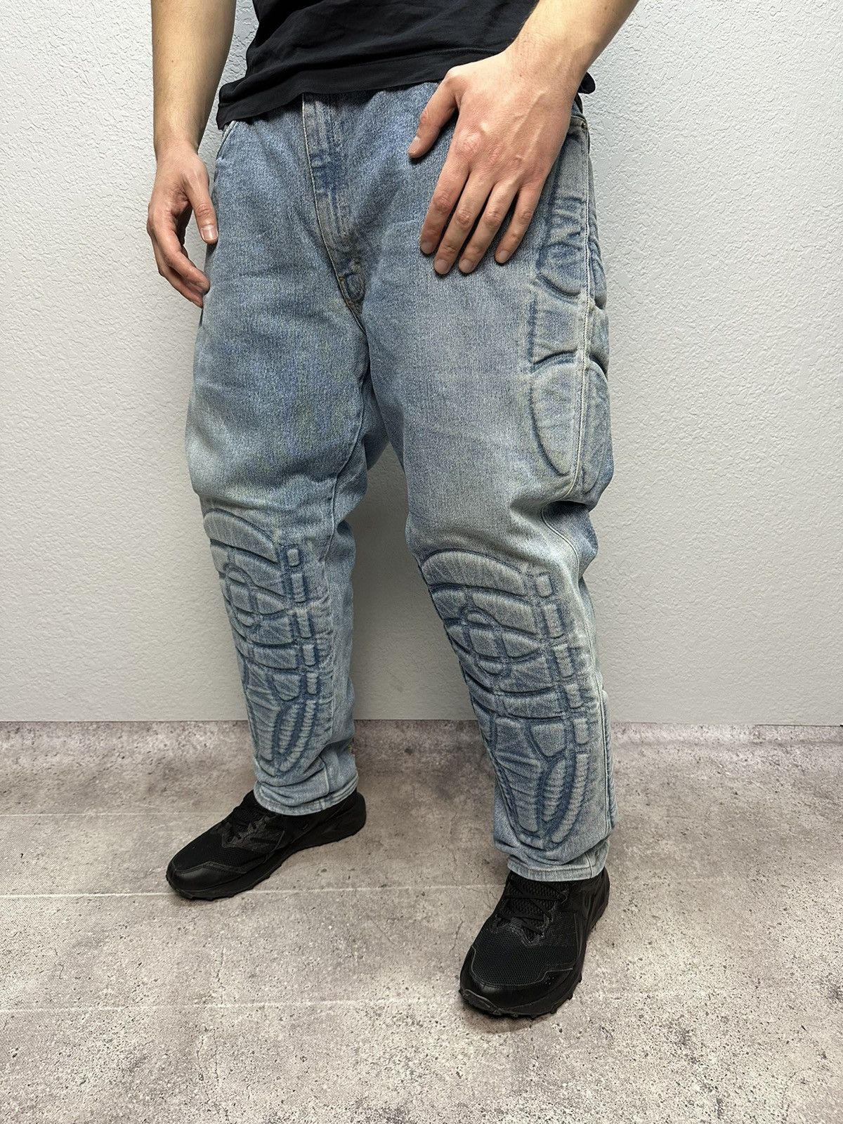 Other 🔥 Vintage Giali Rare Denim Motorcycle Denim Jeans Archival Size US 36 / EU 52 - 8 Thumbnail