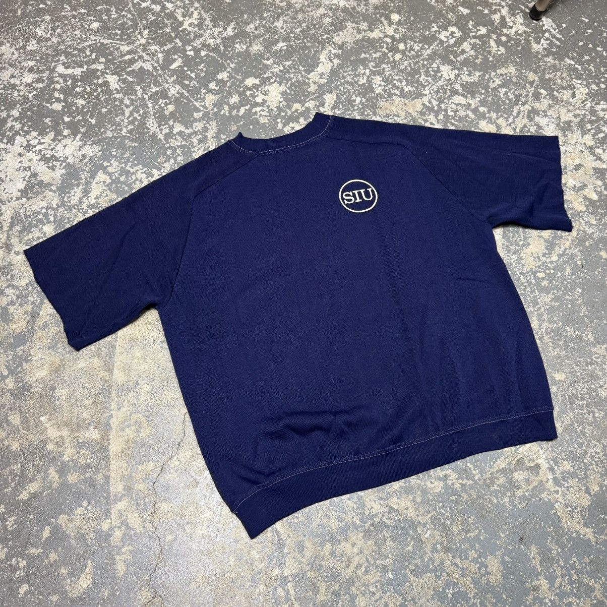Vintage True Vintage SIU Navy Blue 70s Short Sleeve Crewneck Sweat Size US M / EU 48-50 / 2 - 5 Thumbnail