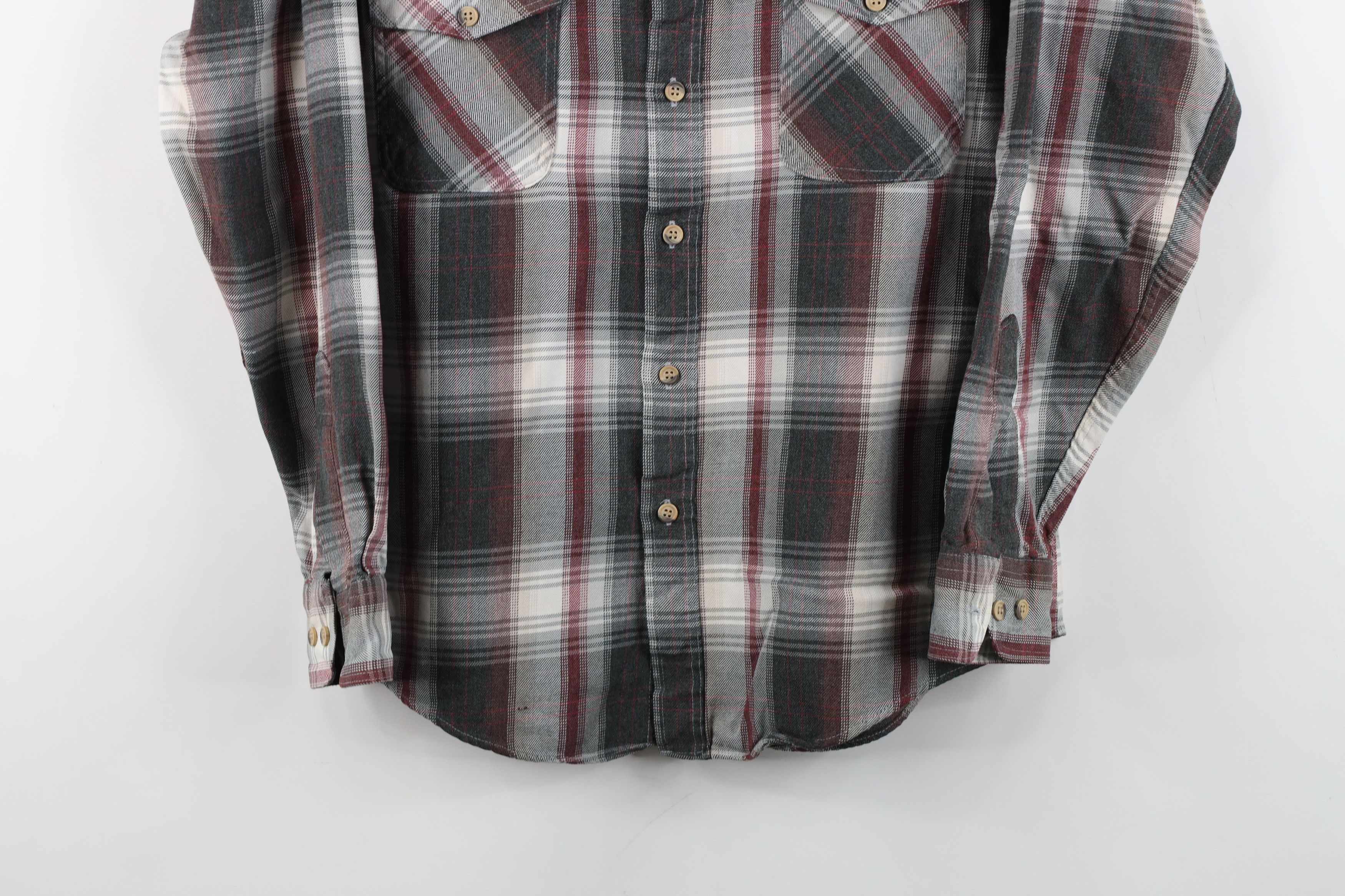 Vintage Vintage 90s Streetwear Flannel Collared Button Shirt Plaid Size US M / EU 48-50 / 2 - 3 Thumbnail