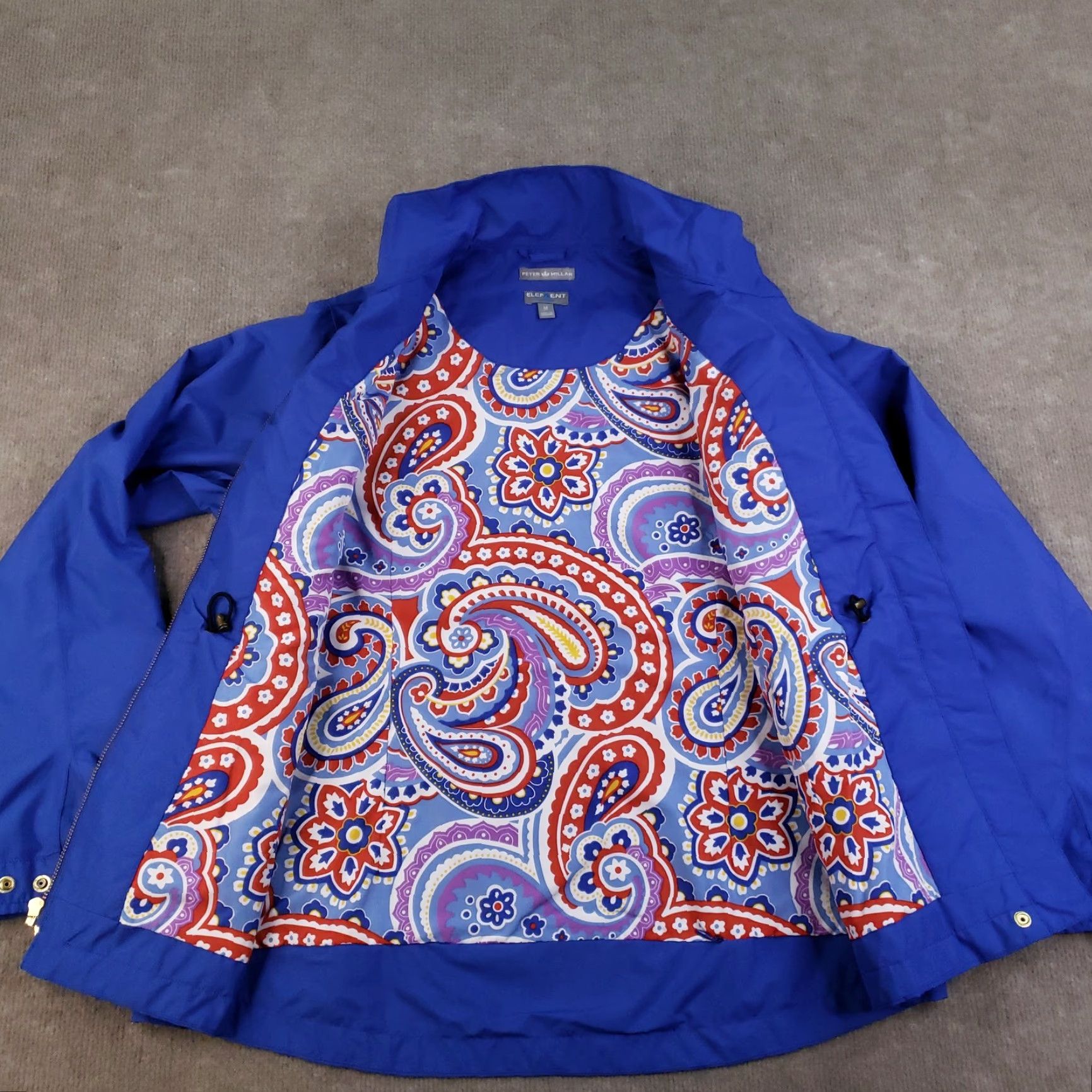 Peter Millar Peter Millar Jacket Womens Medium Blue Element 4 Water Raincoat Lined Golf Size M / US 6-8 / IT 42-44 - 6 Thumbnail
