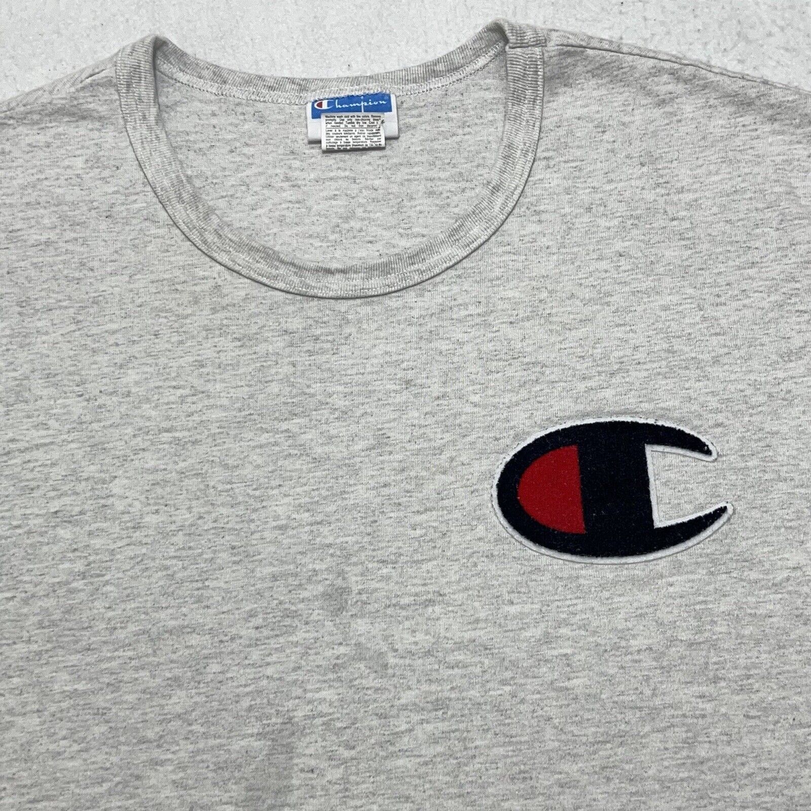 Champion Champion Heavyweight Short Sleeve T Shirt Big Logo Gray Size US XXL / EU 58 / 5 - 2 Thumbnail