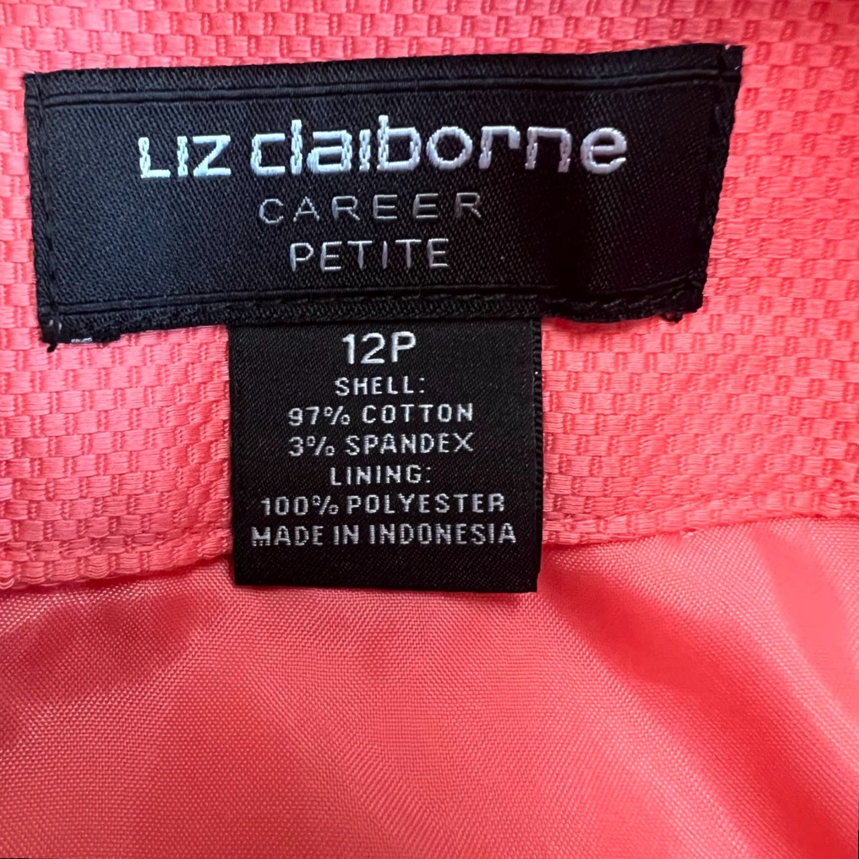 Liz Claiborne Liz Claiborne Career Pencil Skirt Womens Size 12P Coral Lined Size 34" / US 12 / IT 48 - 6 Thumbnail