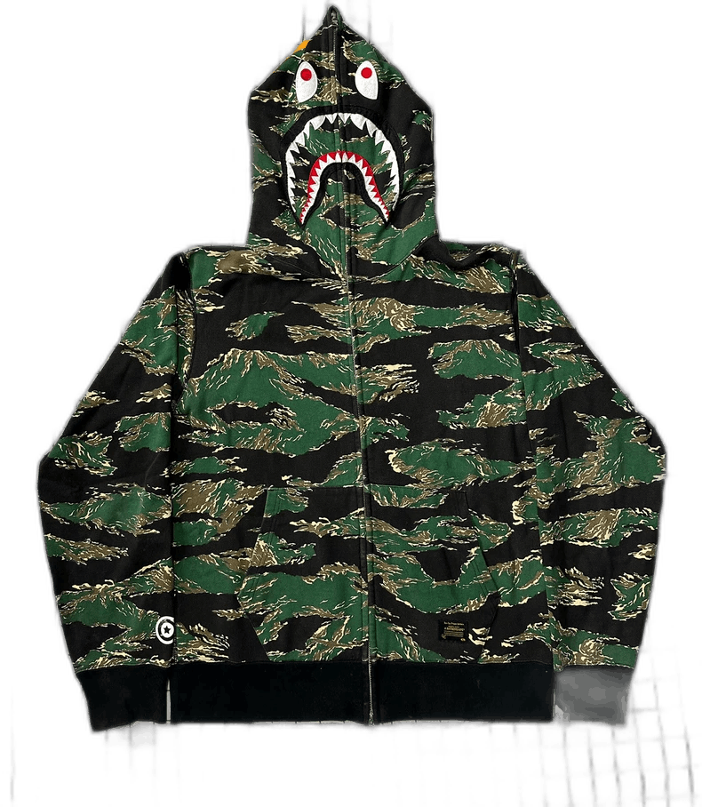 Bape BAPE Camo Shark Hoodie Jacket XL Size US XL / EU 56 / 4 - 1 Thumbnail