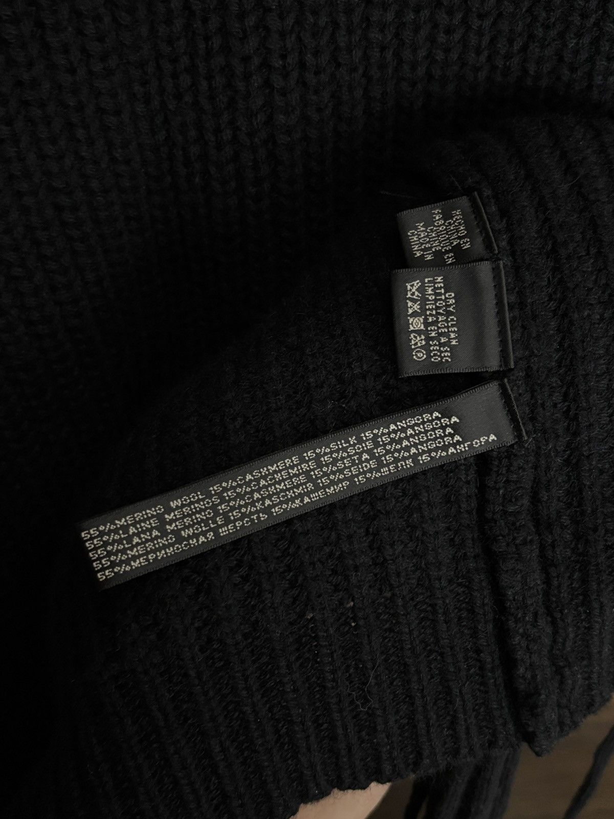Ralph Lauren Black Label Ralph Lauren Black Label Knitted Fringed Poncho Sweater Rare Size L / US 10 / IT 46 - 6 Thumbnail