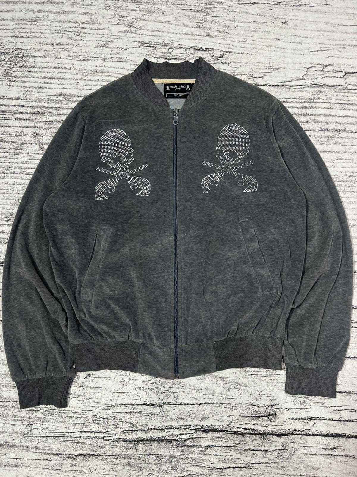 Mastermind Japan 2000s Mastermind Roar Skull Studded Glitter Velvet y2k Ifsix Size US M / EU 48-50 / 2 - 1 Thumbnail
