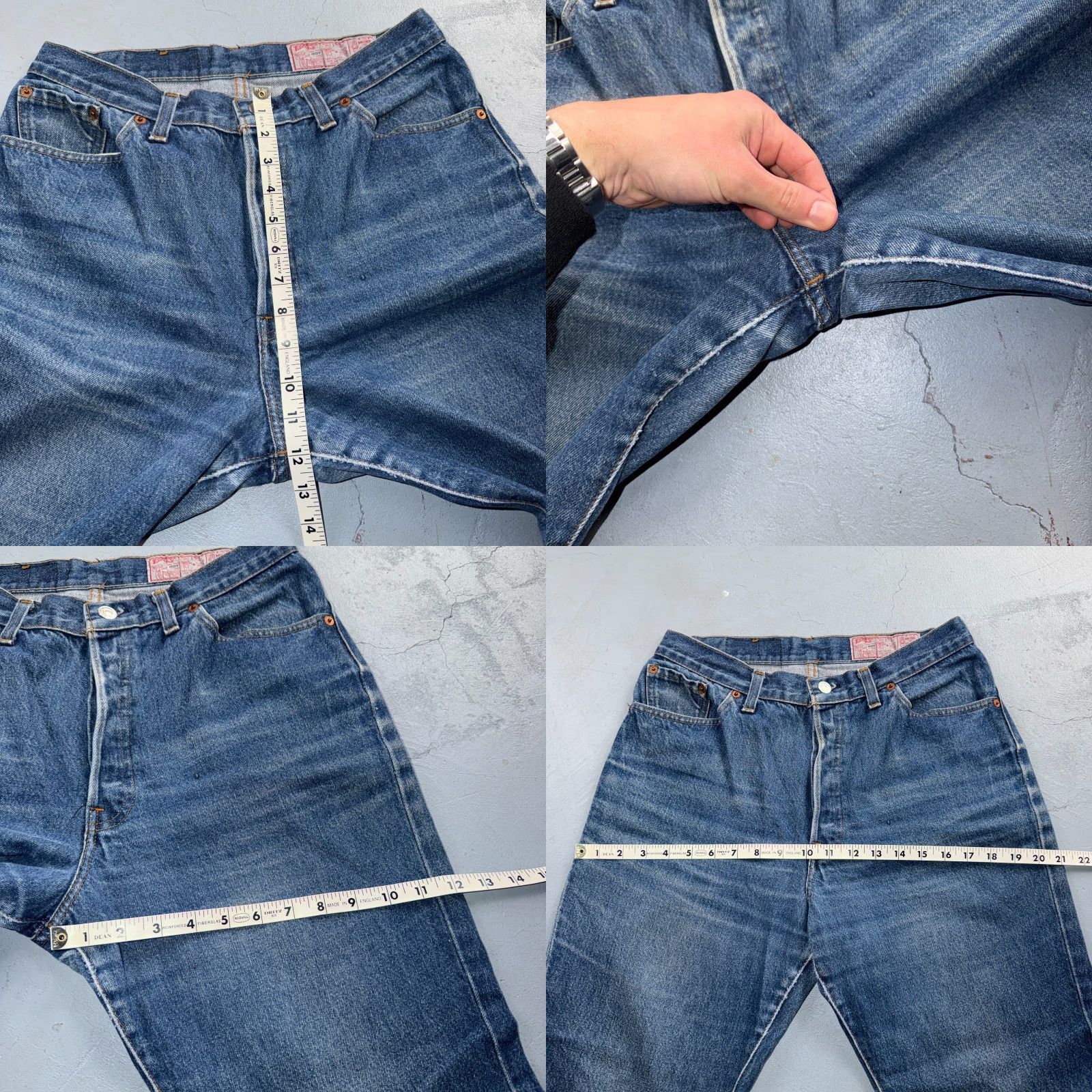 Levi's VINTAGE Levi's 501 Jeans Straight 80s 90s USA High Rise Womens Size 13 Blue 28x31 Size 34" / US 12 / IT 48 - 8 Thumbnail