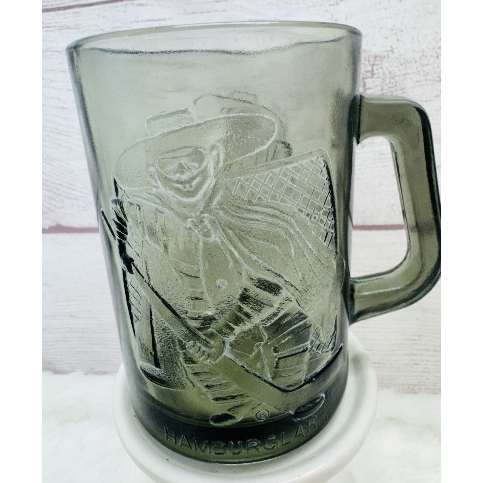Other McDonalds HAMBURGLAR & CAPTAIN CROOK Smoky Black Glass Coffe Size ONE SIZE - 6 Thumbnail