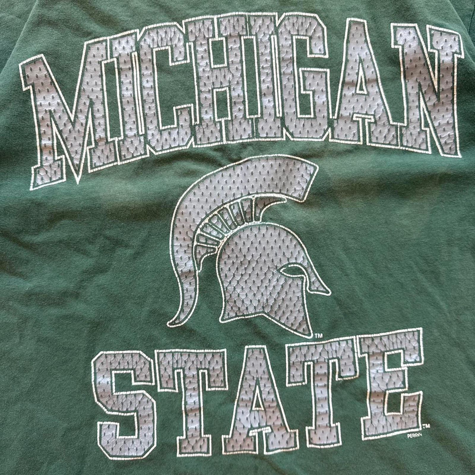 Delta Vintage 90s Michigan State University T-Shirt – Size medium Size US M / EU 48-50 / 2 - 3 Thumbnail