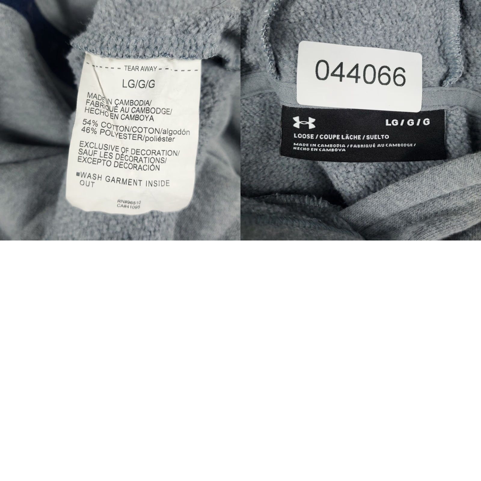 Under Armour Under Armour Project Rock Sweater Womens Hoodie Pullover Crop Top Large Gray Knit Cotton Blend Polyester L Sweatshirt Size L / US 10 / IT 46 - 8 Thumbnail