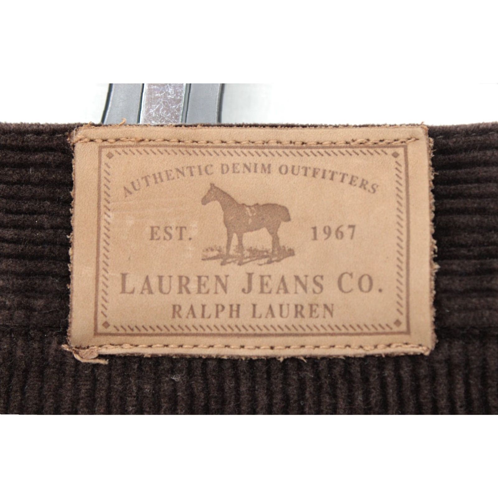 Ralph Lauren LAUREN RALPH LAUREN Women Corduroy Straight Leg Pants Brown 36x31 Size 14 Preppy Classic 14 Pants Brown Size 36" / US 14 / IT 50 - 7 Thumbnail