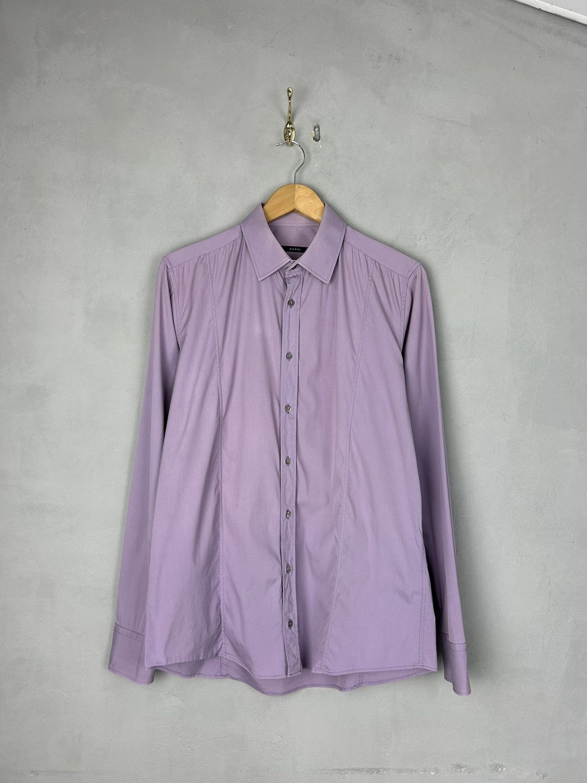 Gucci Gucci Slim Fit Dress Shirt 41/16 Italy Mens Cotton Size US M / EU 48-50 / 2 - 1 Thumbnail