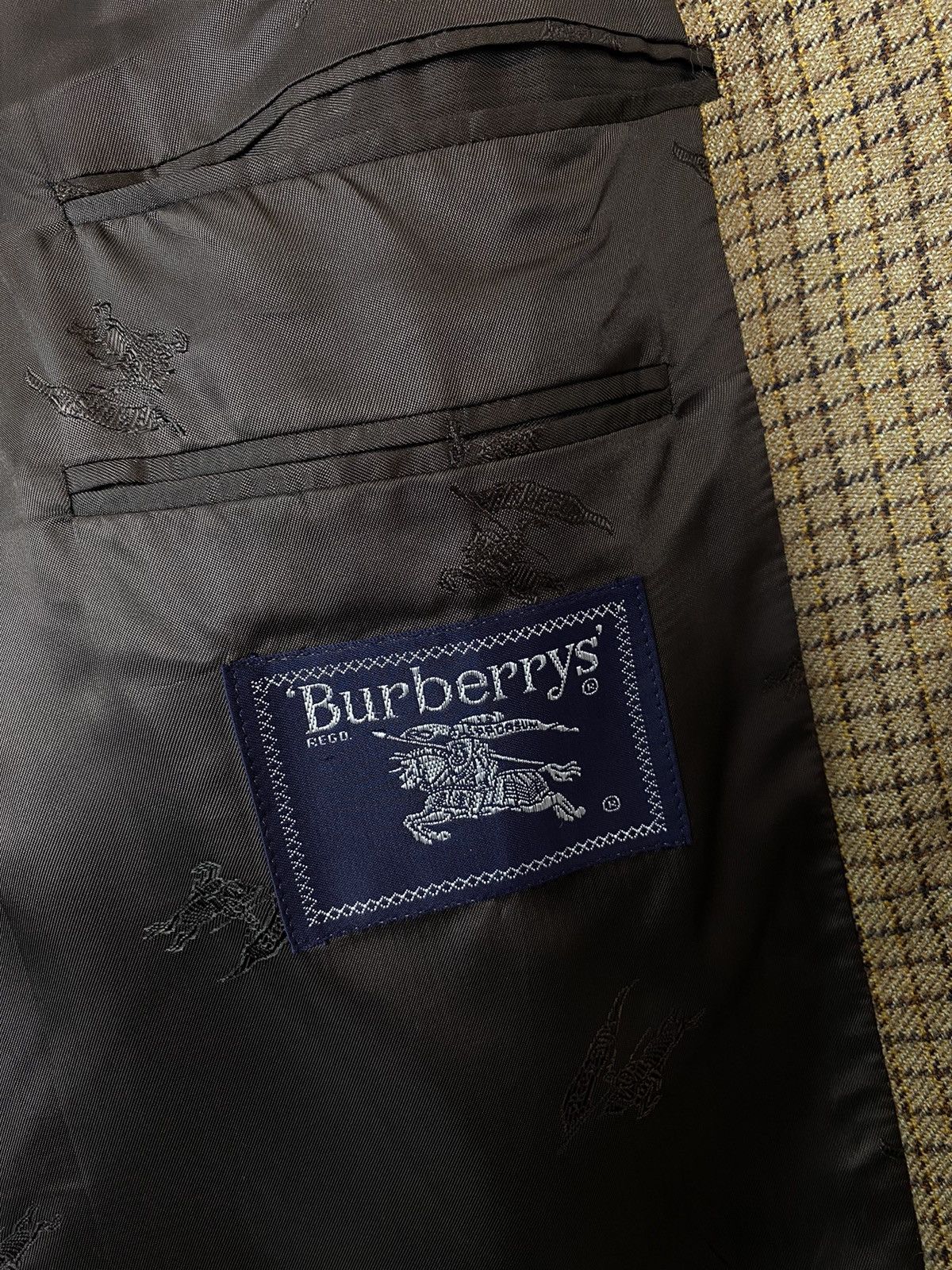 Burberry Vintage Burberrys Barrie-S Wool Jacket Blazer Mens Size 56 Size 54L - 10 Thumbnail