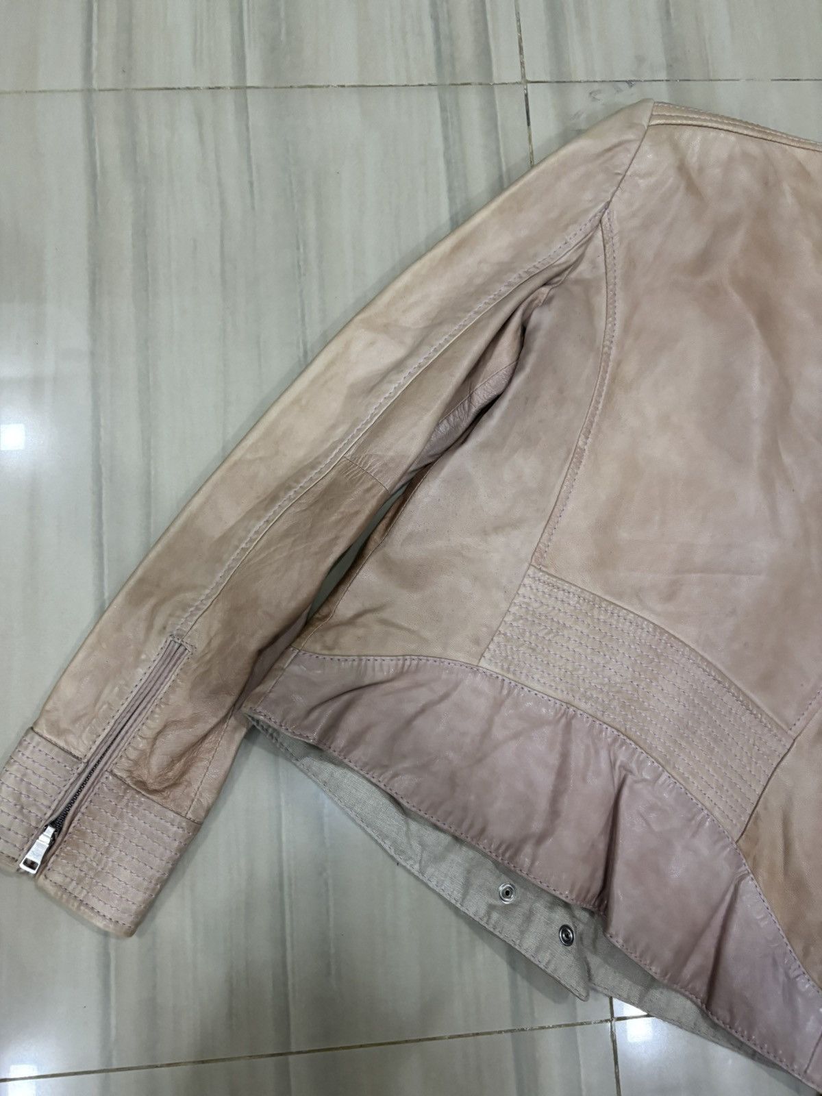Emporio Armani Emporio Armani Leather Jacket Size S / US 4 / IT 40 - 6 Thumbnail