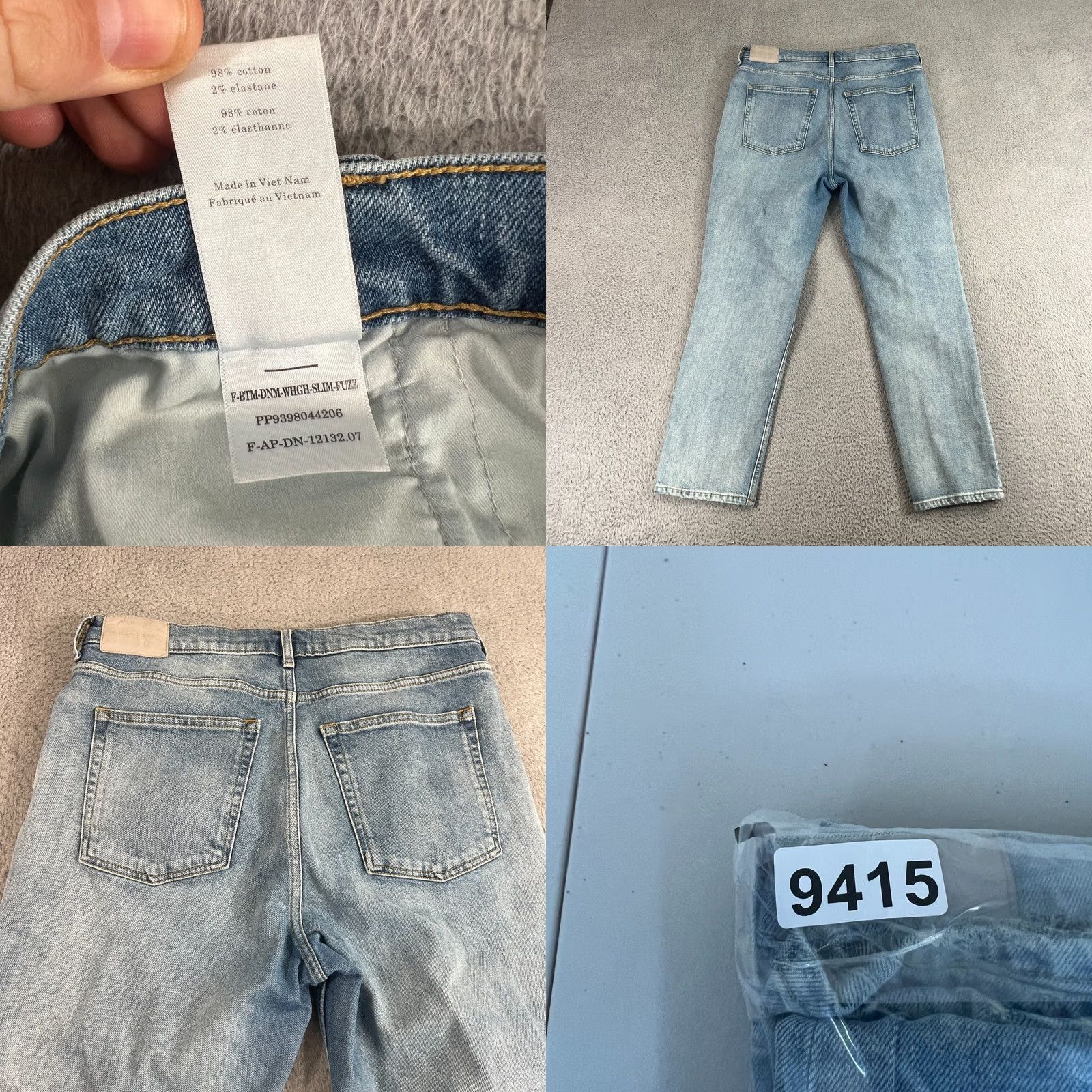 Everlane Everlane Jeans Women’s 32 The Way-High Slim Denim Pants Light Wash City Everyday Classic 5-Pocket Women’s Slim Jeans Mens? Size 24" / US 00 / IT 34 - 8 Thumbnail