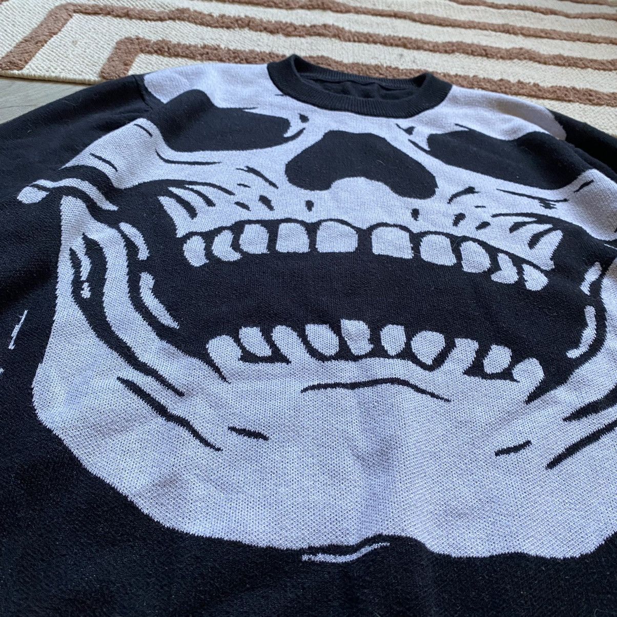 Other SKULL Y2K PLAYBOY CARTI STYLE KNITTED SWEATER Size US M / EU 48-50 / 2 - 3 Thumbnail
