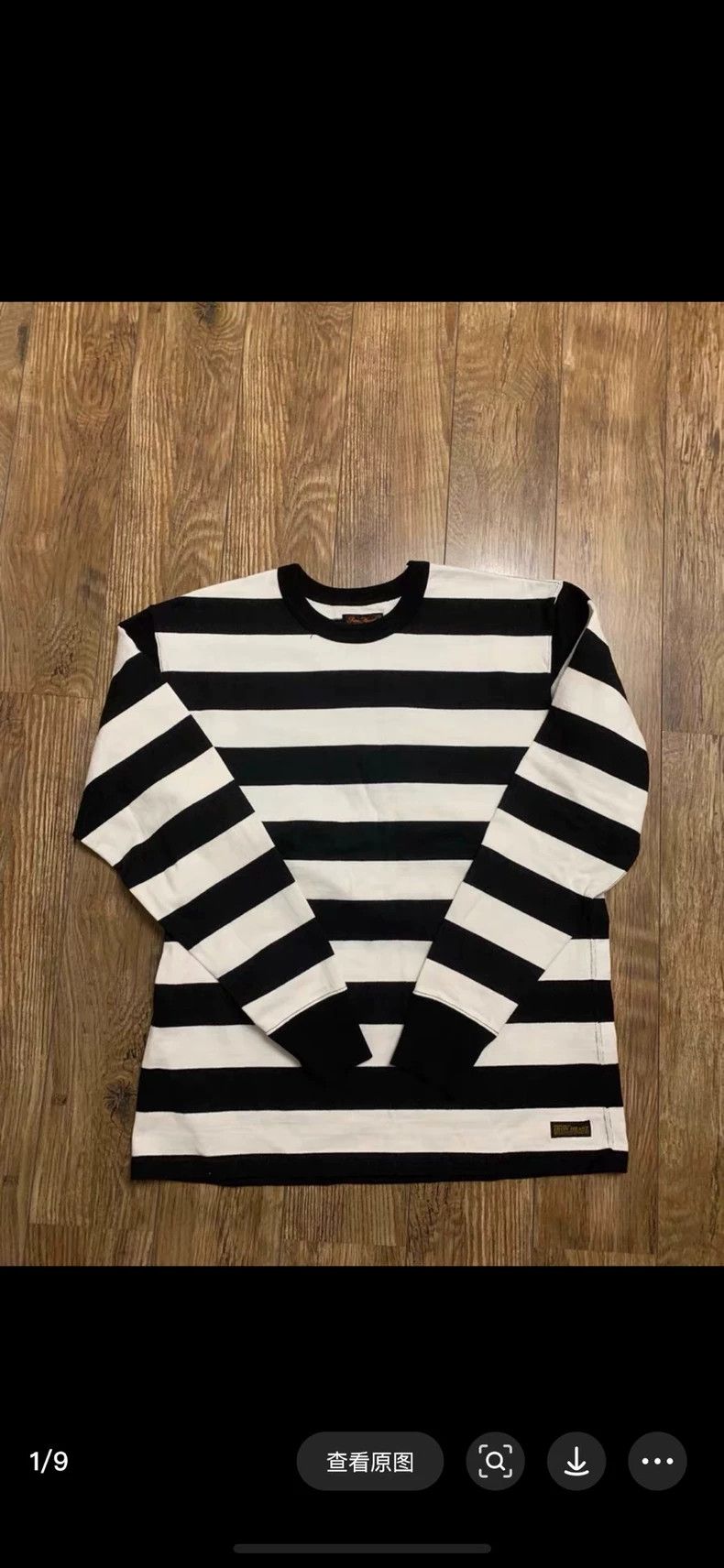 Iron heart Cotton 11oz heavy knit classic stripes