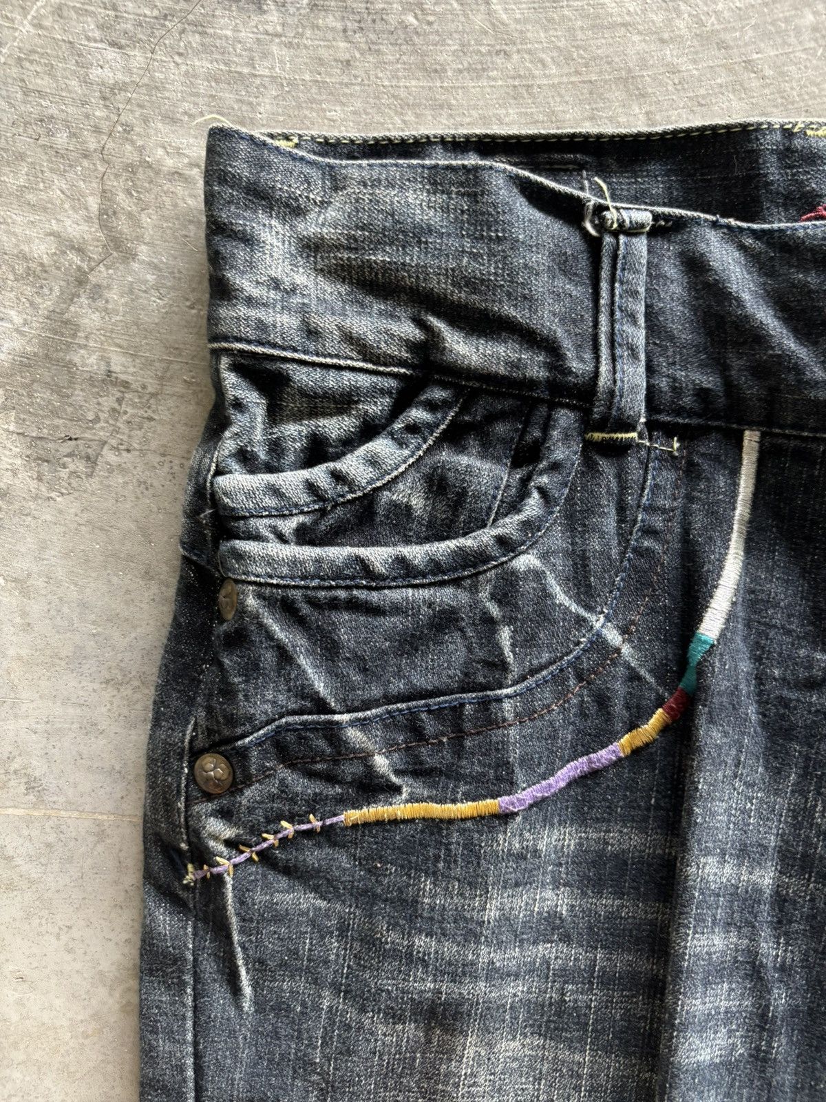 Hysteric Glamour FLARE BCBG JAPANESE JEANS PUNK STYLE WASHED SEASON FADE Size 30" / US 8 / IT 44 - 10 Thumbnail