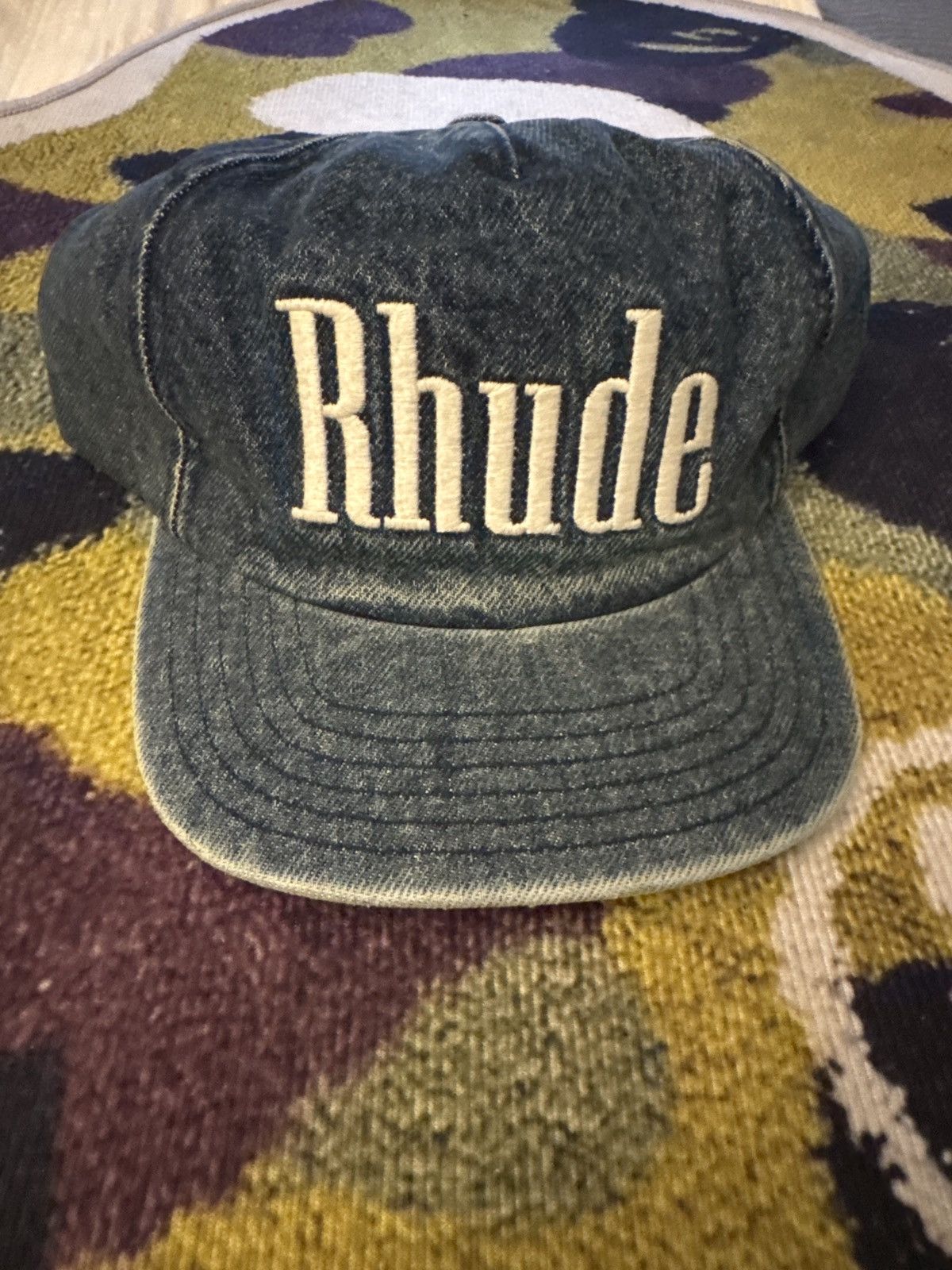 Rhude Rhude Denim Wash Hat New No Tags 100% Authentic Size ONE SIZE - 1 Thumbnail