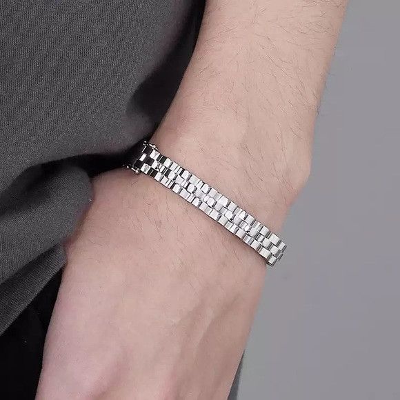 Other 9mm Stainless Steel Cuff Bangle Unisex Bracelet (S) Size ONE SIZE - 2 Thumbnail