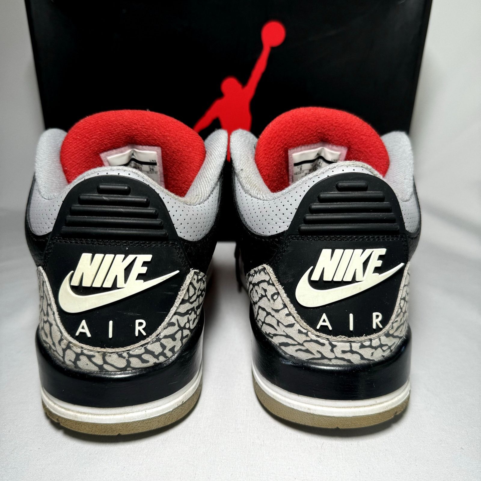 Jordan Brand × Nike Size 8 - Nike Air Jordan 3 Retro OG Black Cement Men's Shoes Size US 8 / EU 41 - 5 Thumbnail