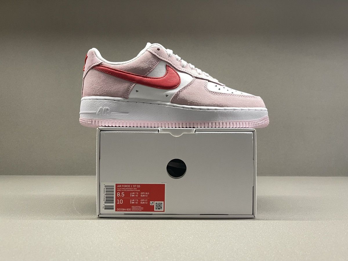 Nike Nike Air Force 1 Low ‘07 QS Valentine’s Day Love Letter Size US 8.5 / EU 41-42 - 3 Thumbnail