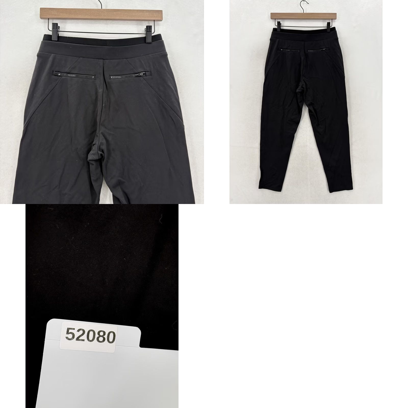Athleta Athleta Venice Pintuck Jogger Pants Womens XS Black Stretch Pockets Gym Yoga Size 26" / US 2 / IT 38 - 9 Thumbnail
