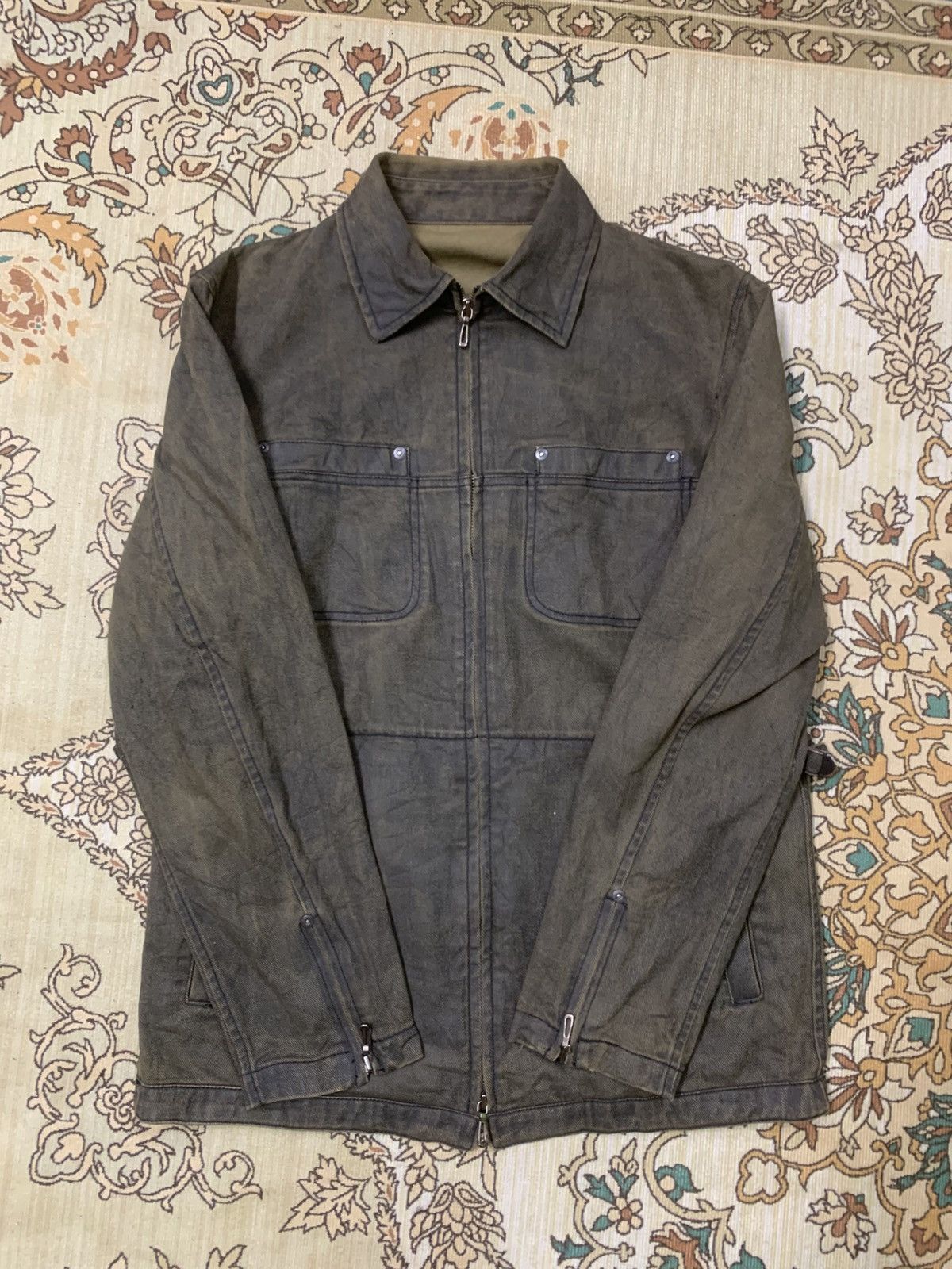 Issey Miyake ISSEY MIYAKE TETE HOMME JEANS JACKET Size US L / EU 52-54 / 3 - 8 Thumbnail