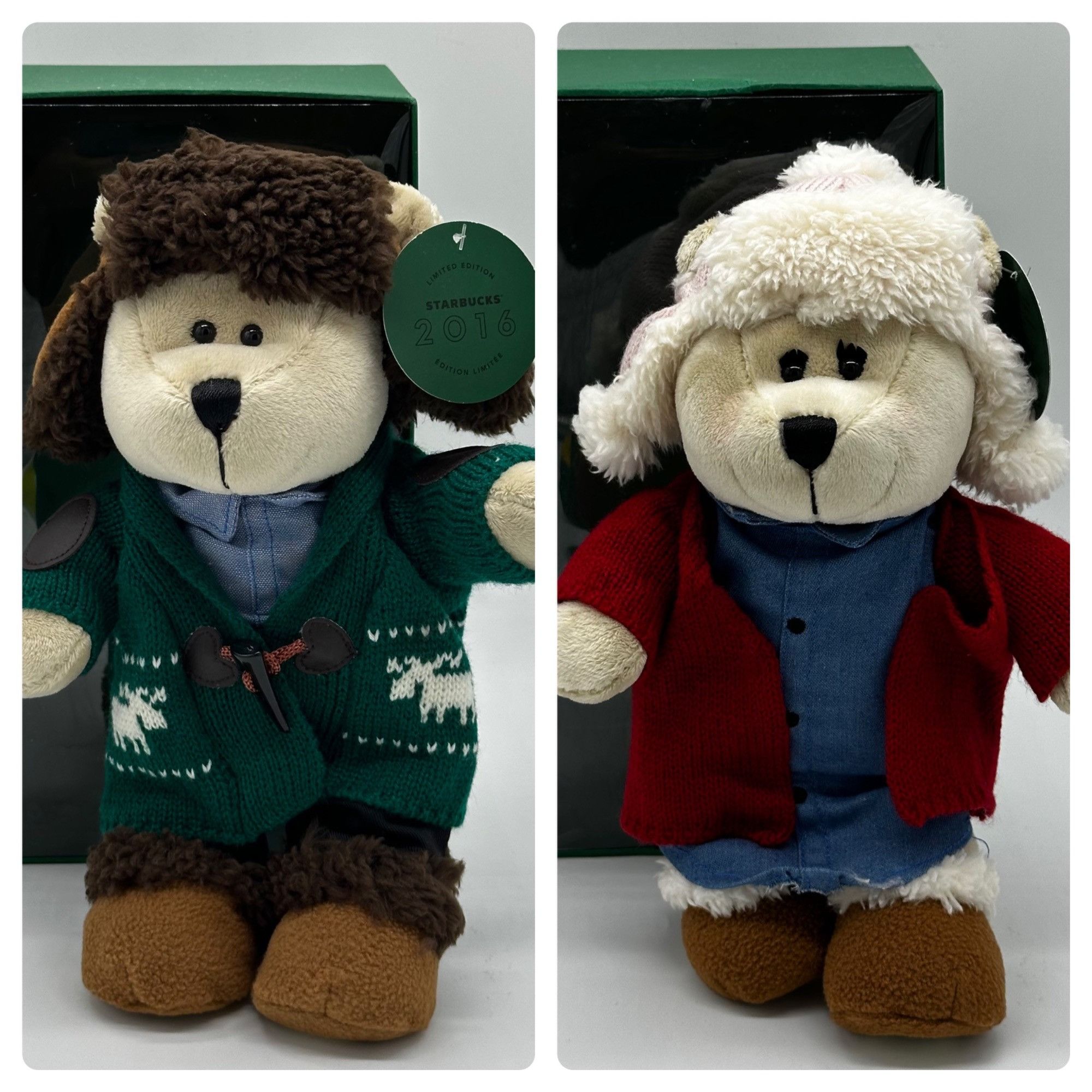 Other Starbucks 2016 Limited Edition Bearista Boy and Girl Bears H Size ONE SIZE - 1 Thumbnail