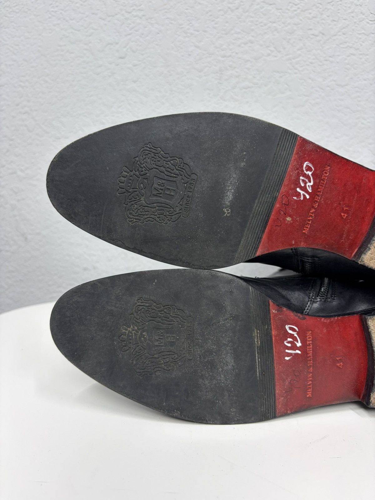 Melvin & Hamilton Vintage 00s Black Leather Side Zip Boots Guidi Marsell Style Size US 8 / EU 41 - 17 Thumbnail
