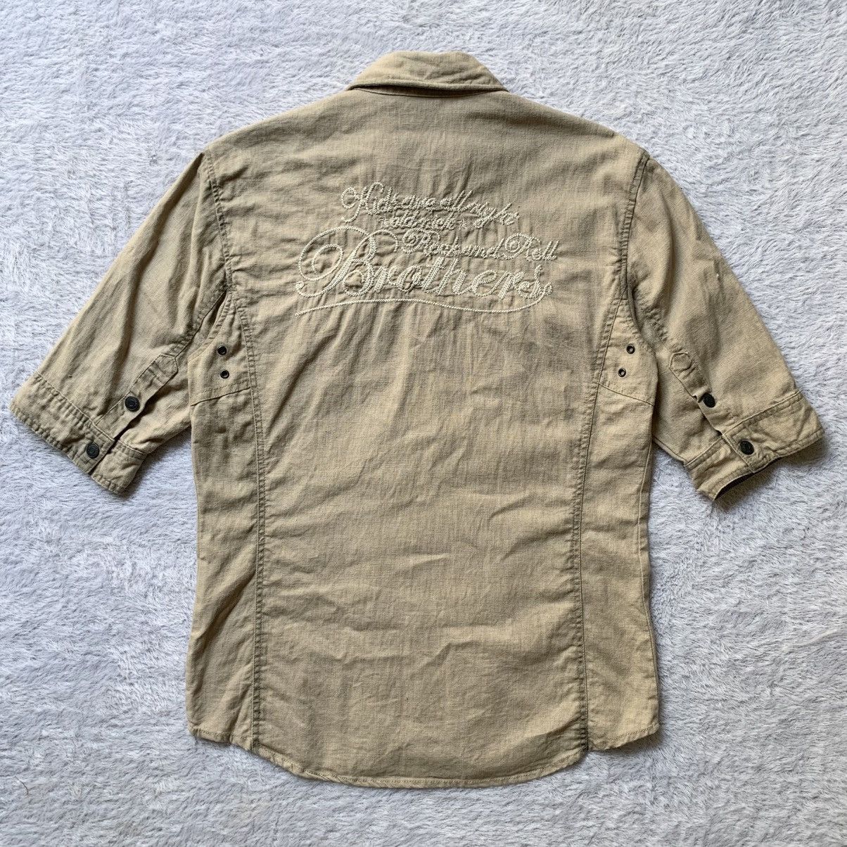 In The Attic Japanese brand in the attic waxed rolled up sleeve linen Size US M / EU 48-50 / 2 - 5 Thumbnail