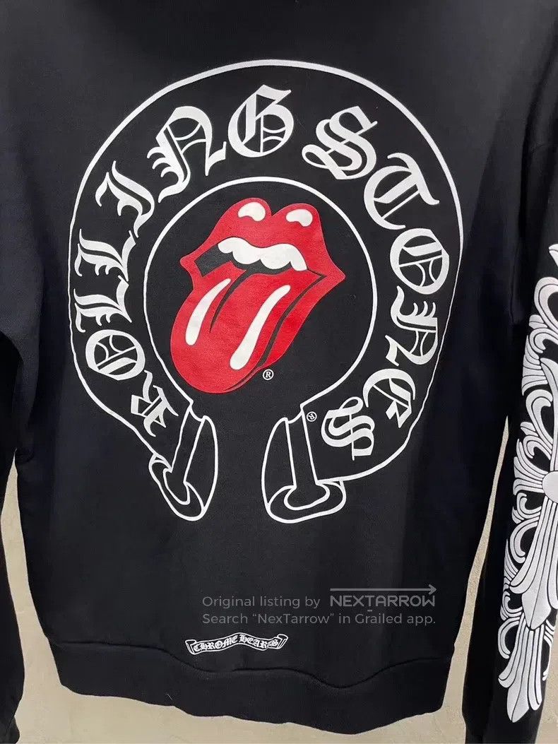 CHROME HEARTS Size M Lip horseshoe unicorn arm silver butto