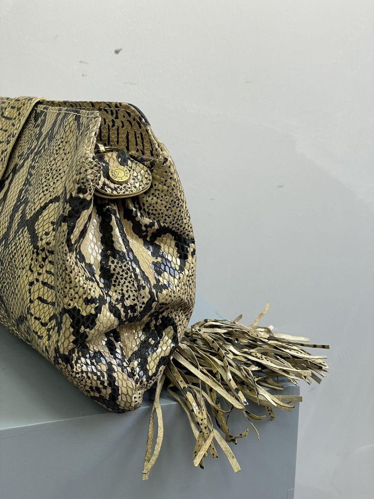 Jimmy Choo Rare python snake hand bag clutch hystericglamour style Size ONE SIZE - 8 Thumbnail