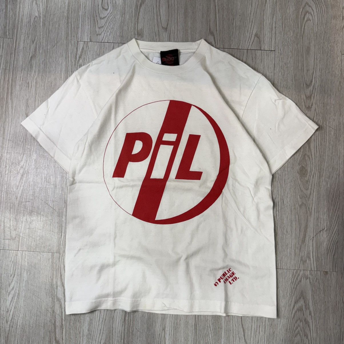 Vintage Vintage PIL band public image ltd. White tee Size US S / EU 44-46 / 1 - 1 Thumbnail
