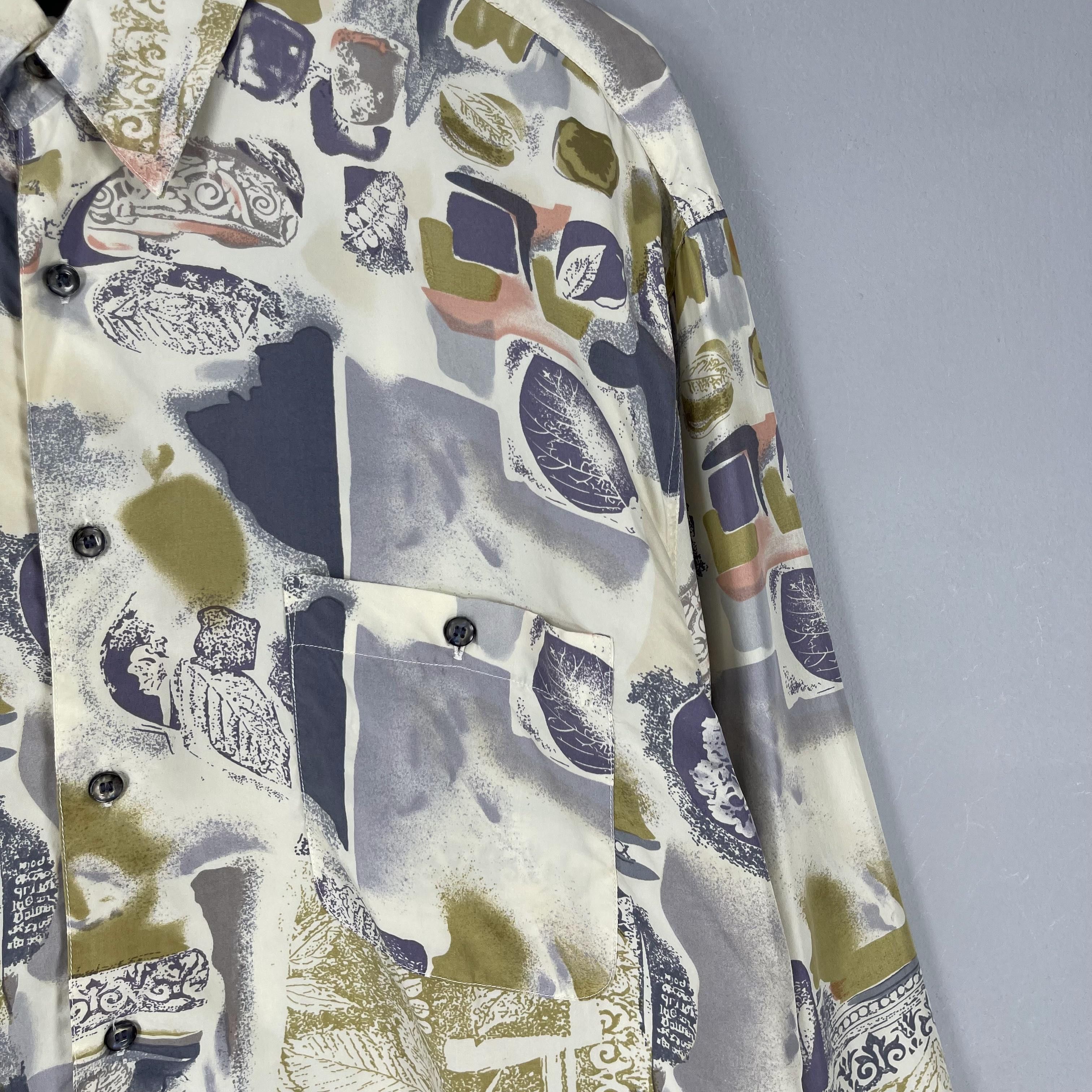 Japanese Brand Vintage ALIAN DELON Pop Art Paint Motive Artwork Shirt Size US L / EU 52-54 / 3 - 3 Thumbnail