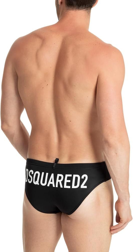 Dsquared2 DSQUARED2 black & white logo print swim briefs 52 XL Size US 36 / EU 52 - 4 Thumbnail