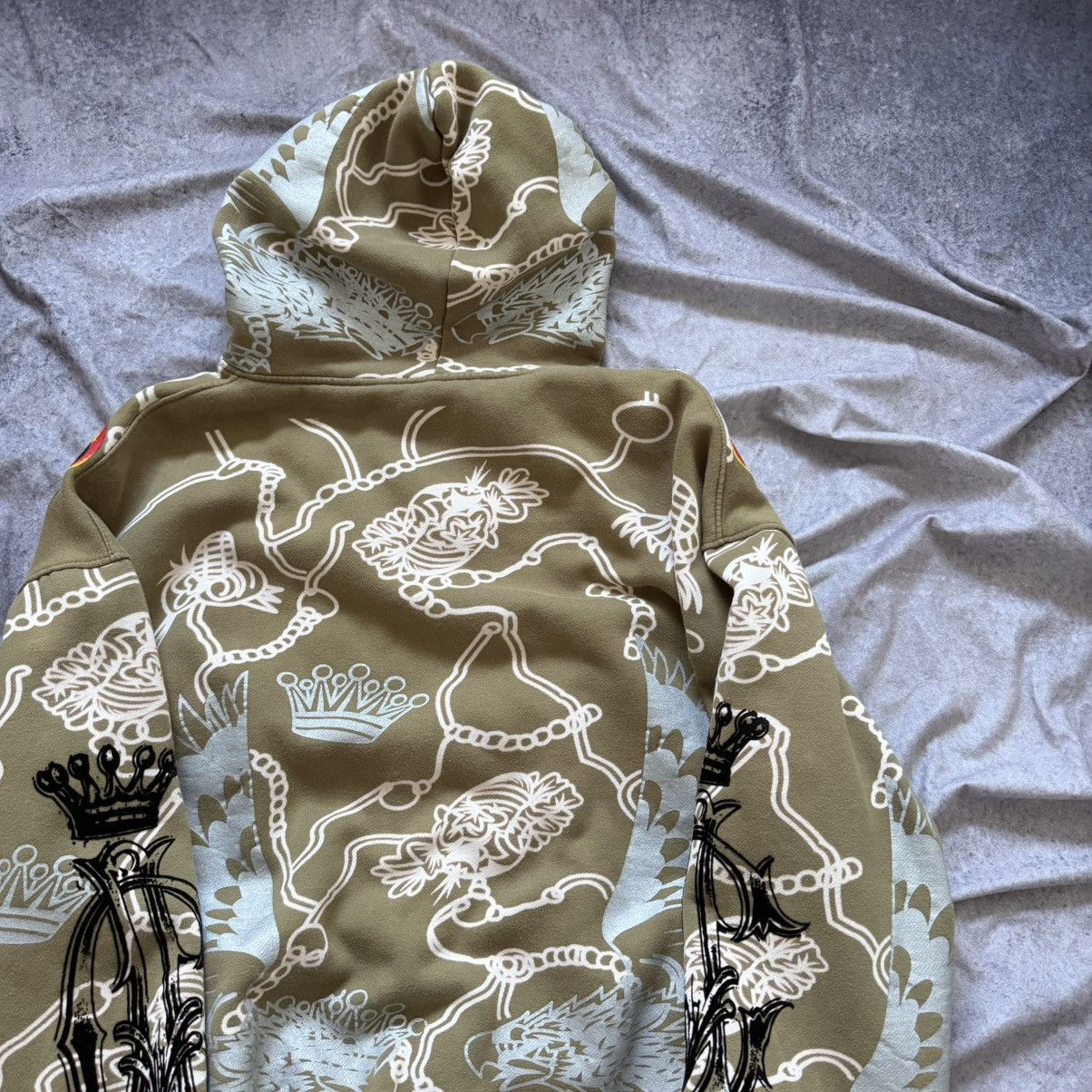 Christian Audigier Y2K Christian Audigier Los Angeles Skull Full Zip Hoodie Size US XXL / EU 58 / 5 - 10 Thumbnail