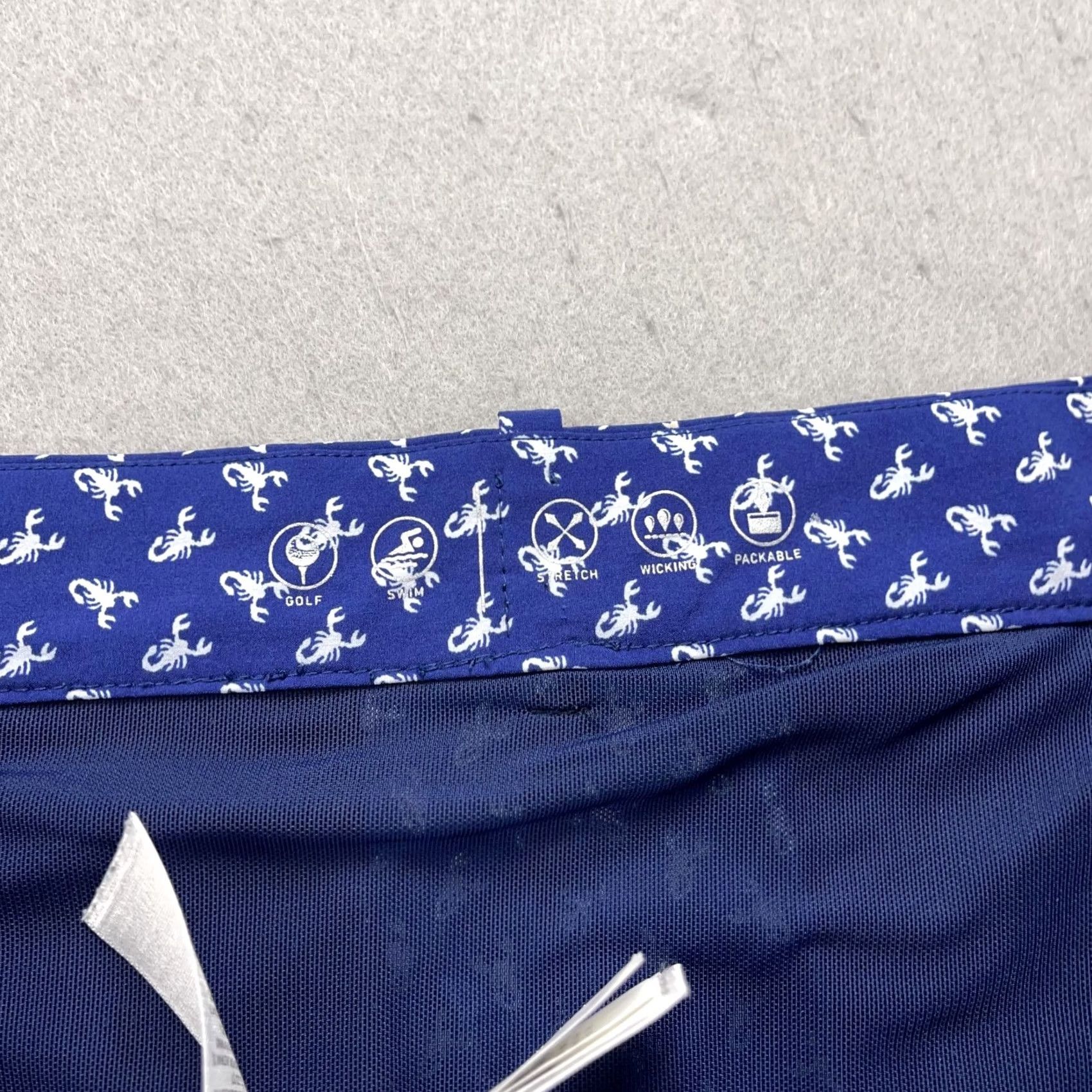 Ralph Lauren Ralph Lauren Polo Golf Shorts Mens 34 Blue Wicking Lined Logo Chino Casual Travel Mens 34 Blue Logo Louder Scorpion Pattern Geometric Size US S / EU 44-46 / 1 - 5 Thumbnail