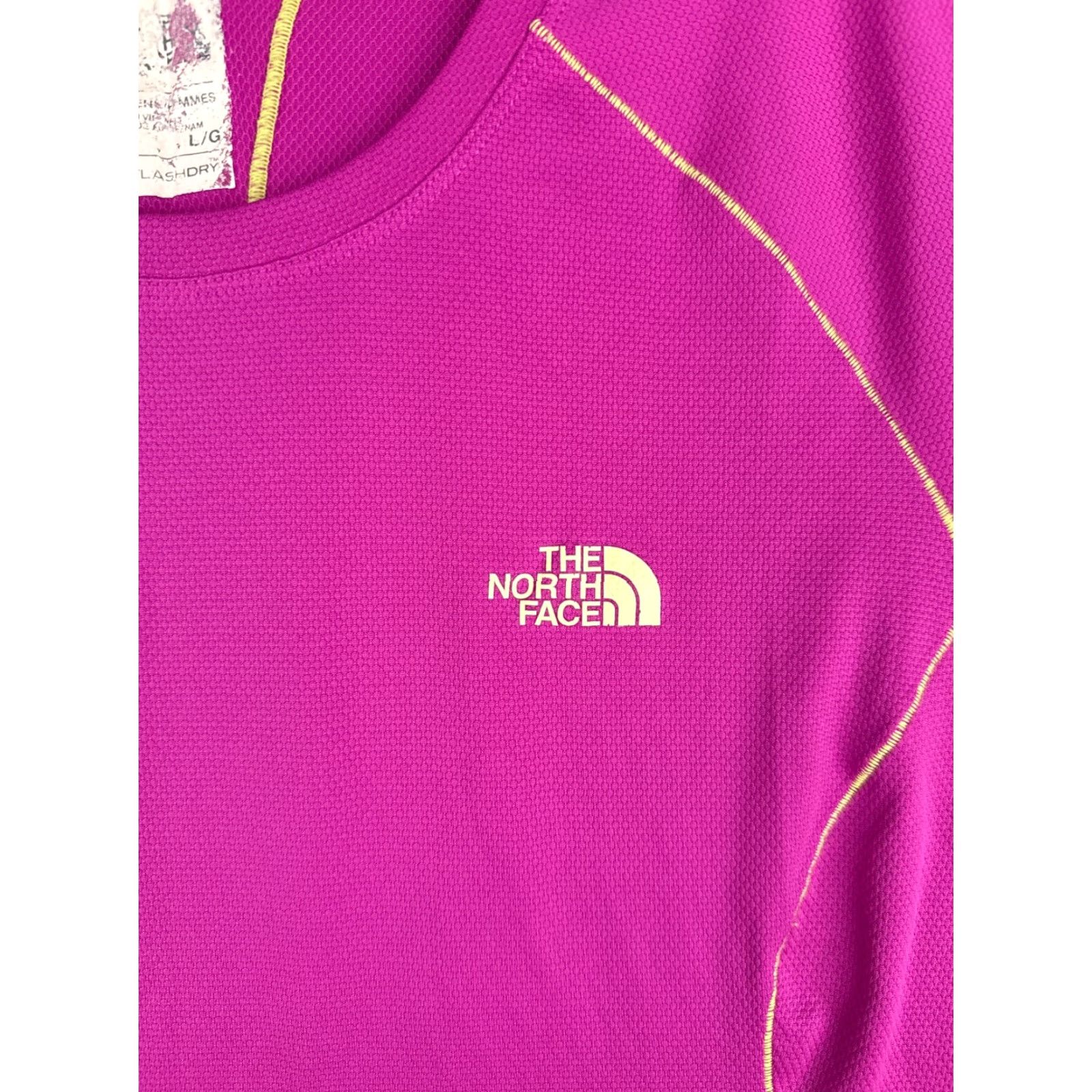 The North Face The North Face Shirt Women Large Pink Flash Dry 100% Polyester Crew Neck Size XS / US 0-2 / IT 36-38 - 6 Thumbnail