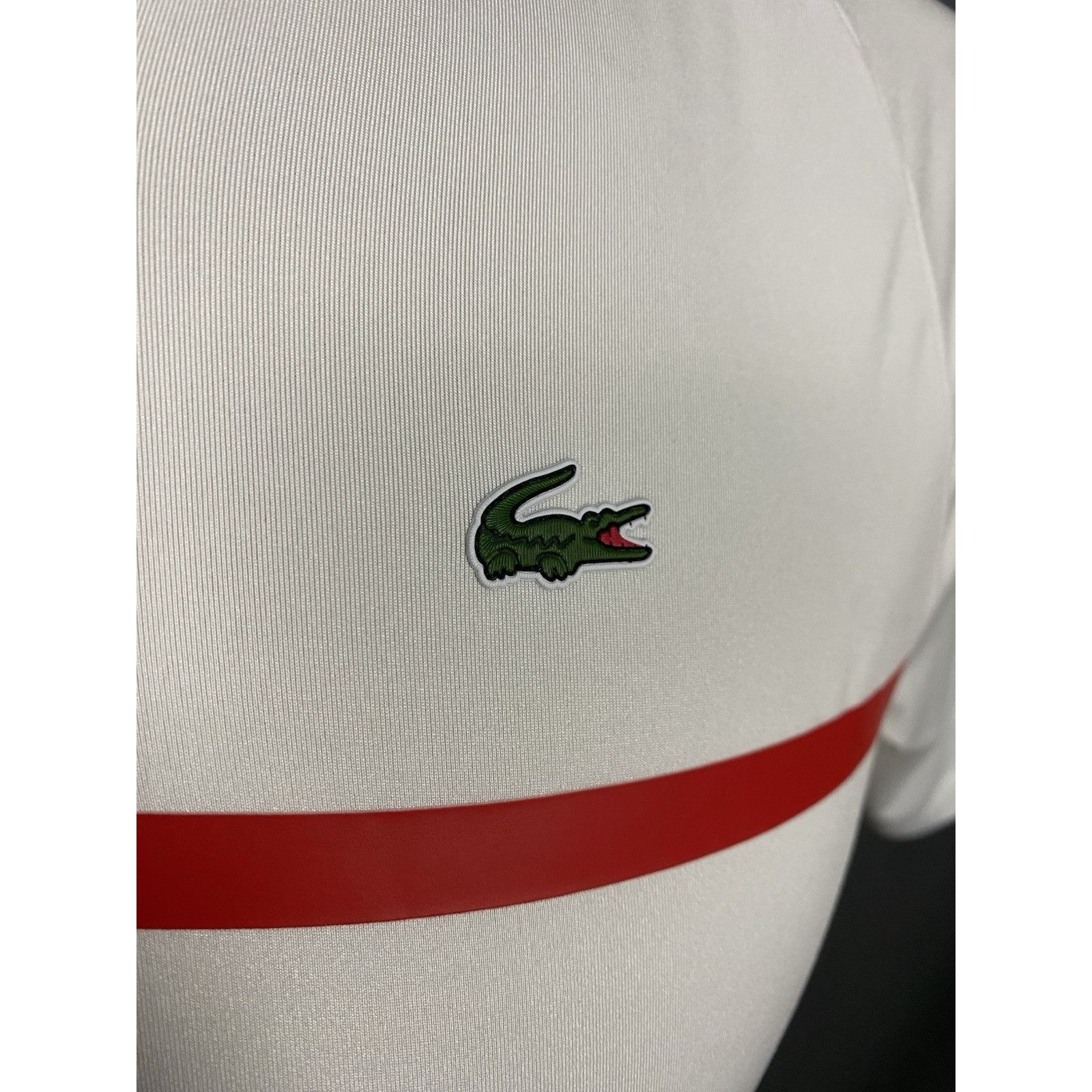 Lacoste Lacoste Roland Garros Ultra Dry Men's White Polo T-Shirt Siz Size US XS / EU 42 / 0 - 8 Thumbnail