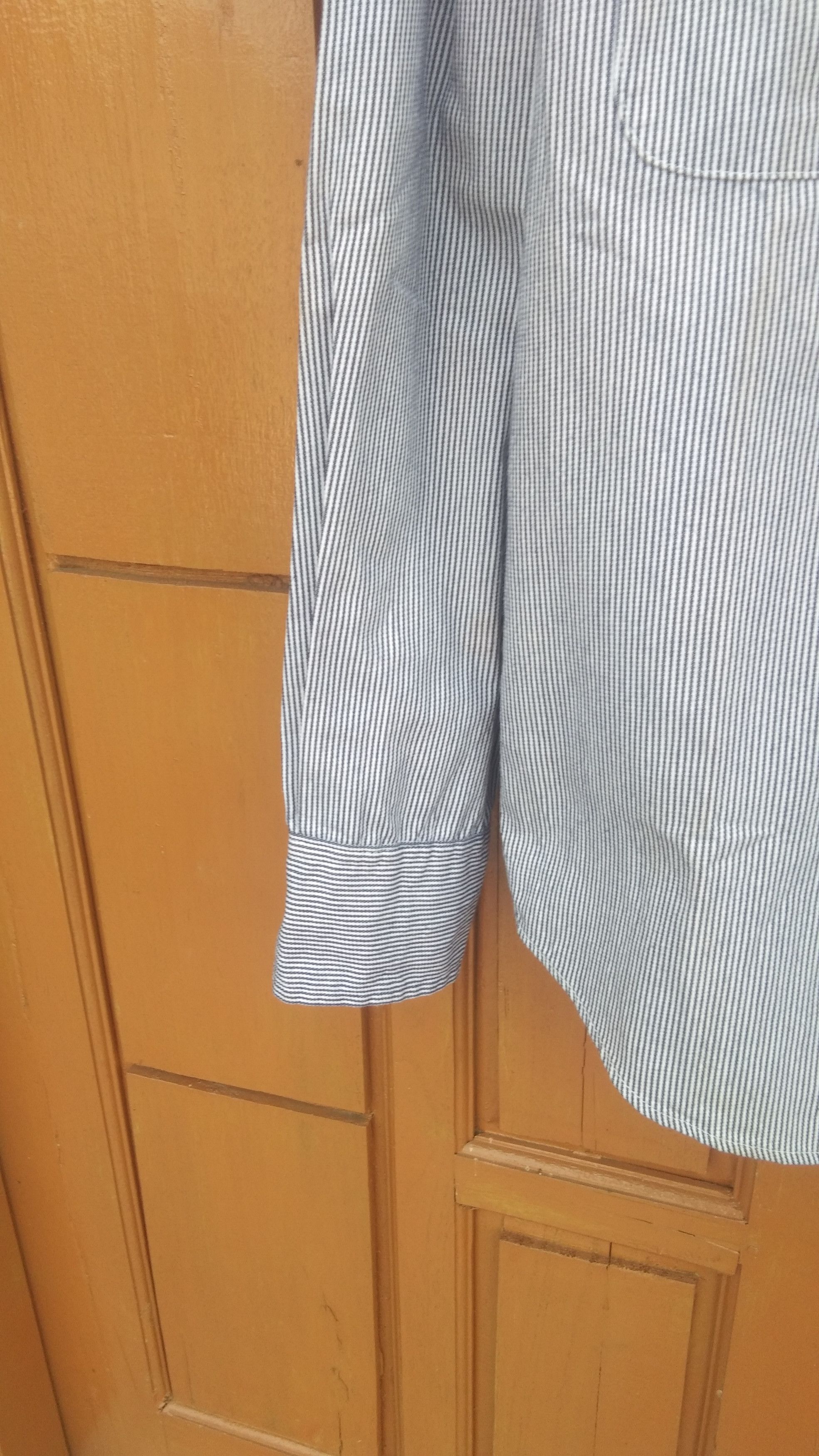 Ben Davis × Vintage Vtg Ben davis blu stripe button up shirt Size US M / EU 48-50 / 2 - 5 Thumbnail