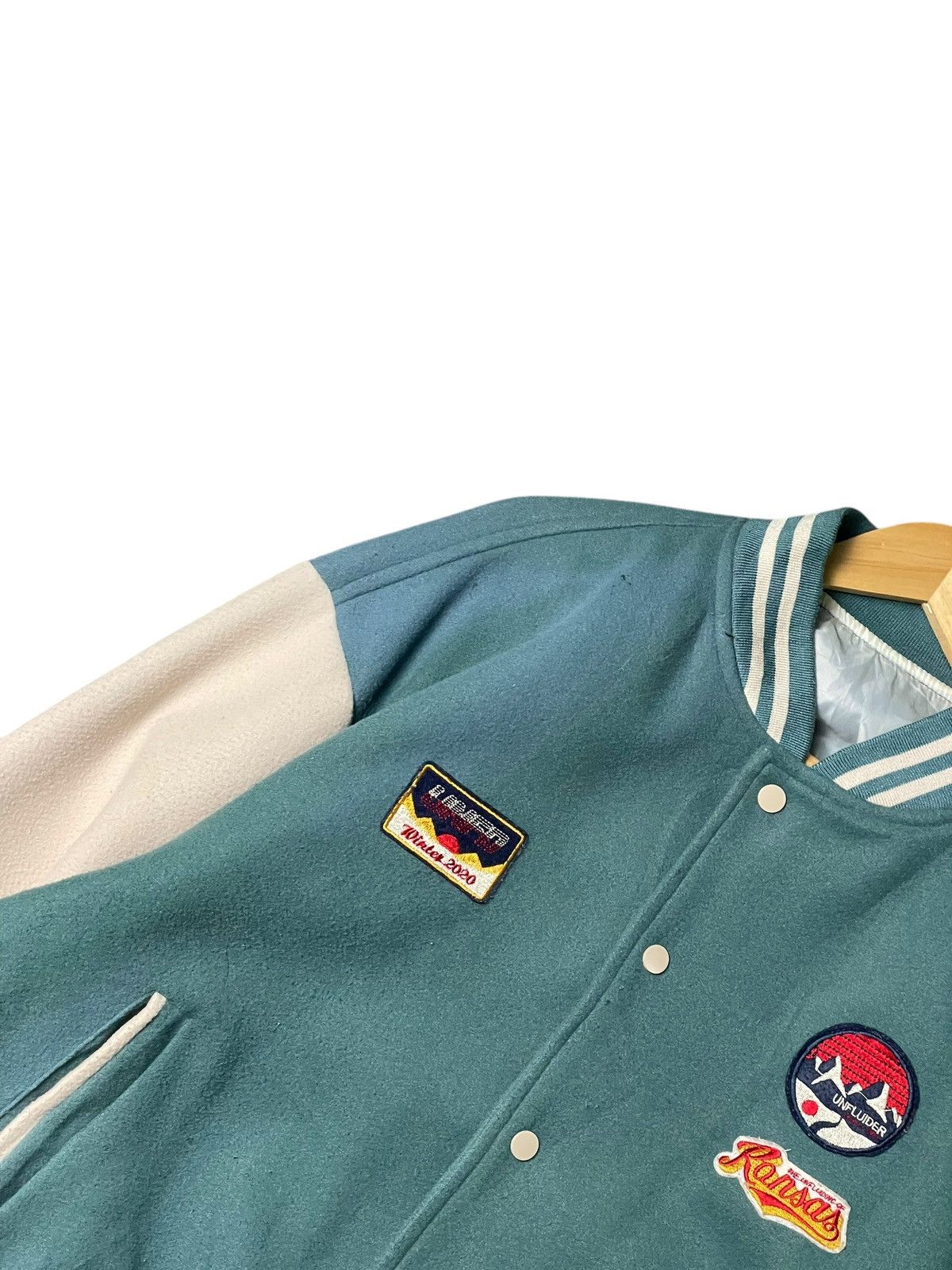 Japanese Brand × Vintage Vintage UNFLUID Wool Varsity Jacket (94) Size US M / EU 48-50 / 2 - 5 Thumbnail