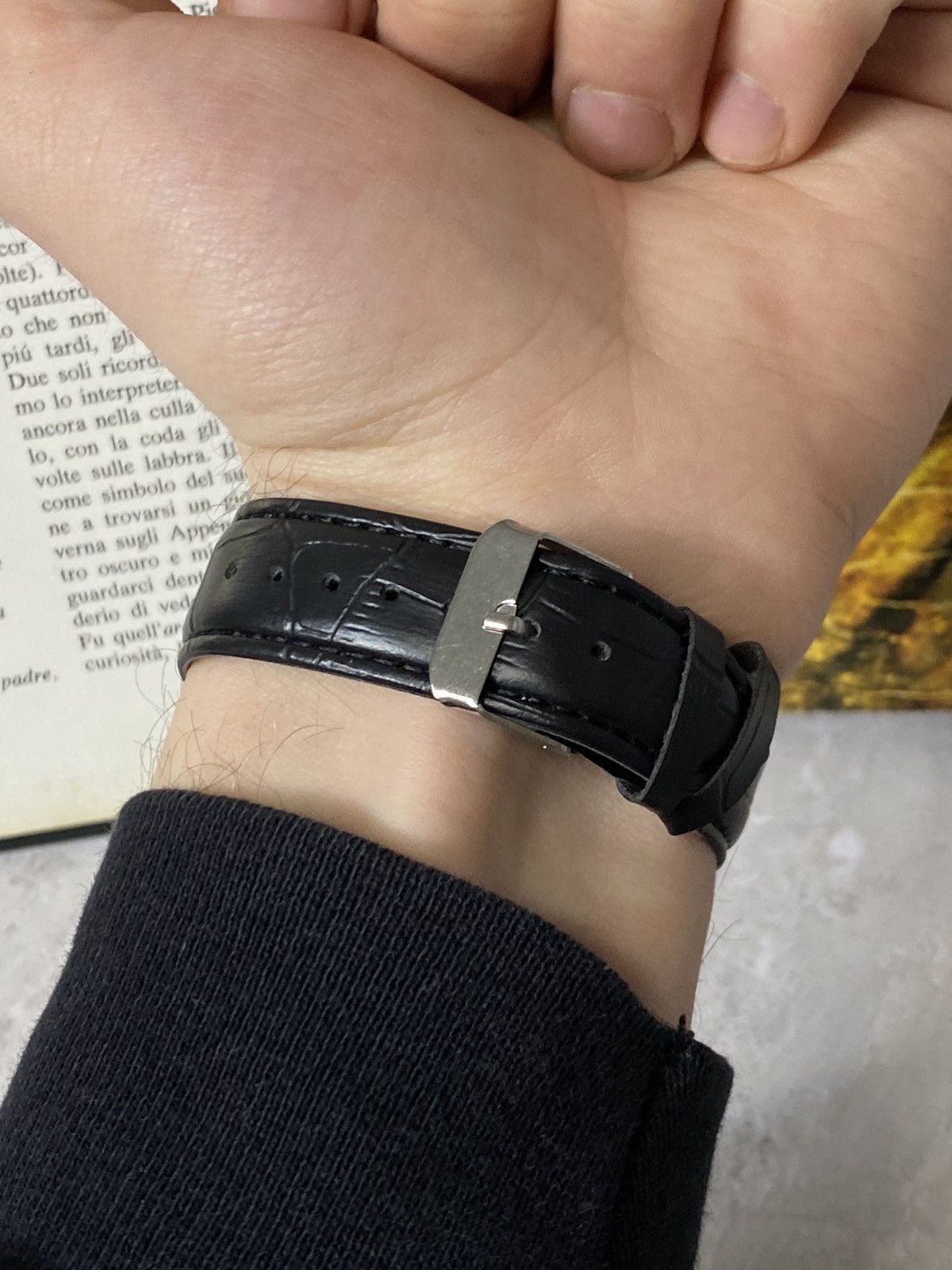 Japanese Brand Vintage Style Skeleton Watch - Leather Strap Size ONE SIZE - 8 Thumbnail