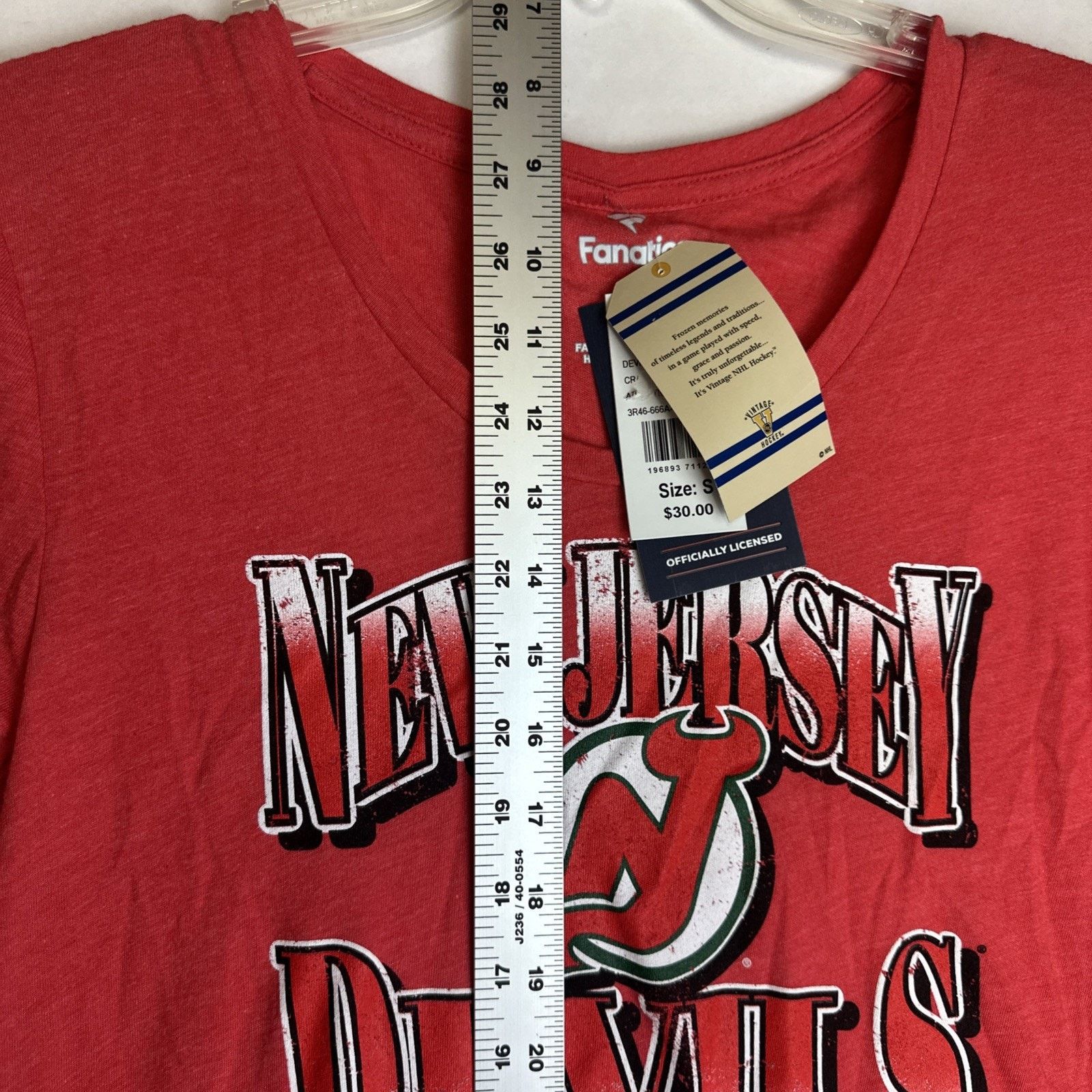 & Other Stories Fanatics Womens New Jersey Devils Crash The Net Tri Small Size US S / EU 44-46 / 1 - 7 Thumbnail