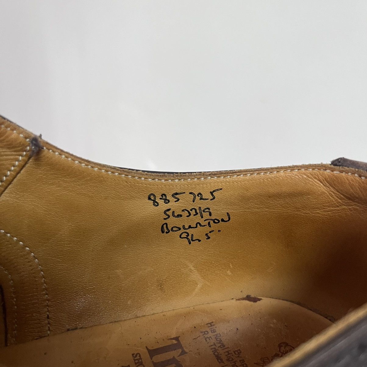 Tricker's Trickers Bourton Brogue Shoes Brown Leather Size US 10.5 / EU 43-44 - 12 Thumbnail